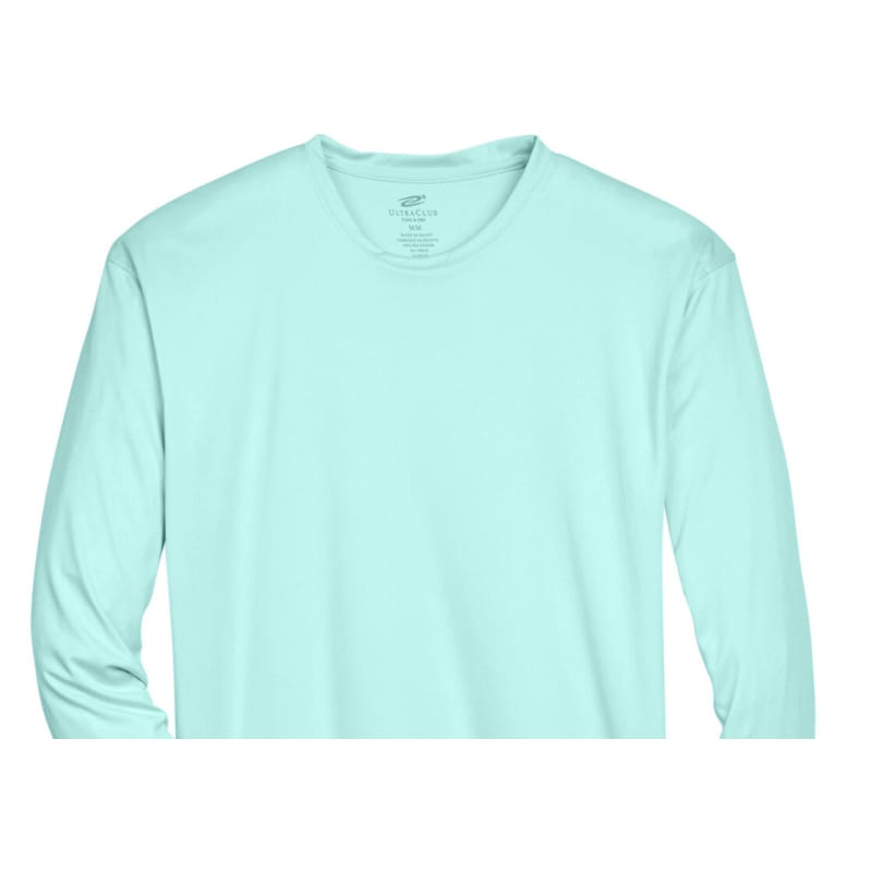 UltraClub Adult Cool & Dry Sport Long-Sleeve Performance Interlock T-Shirt 16