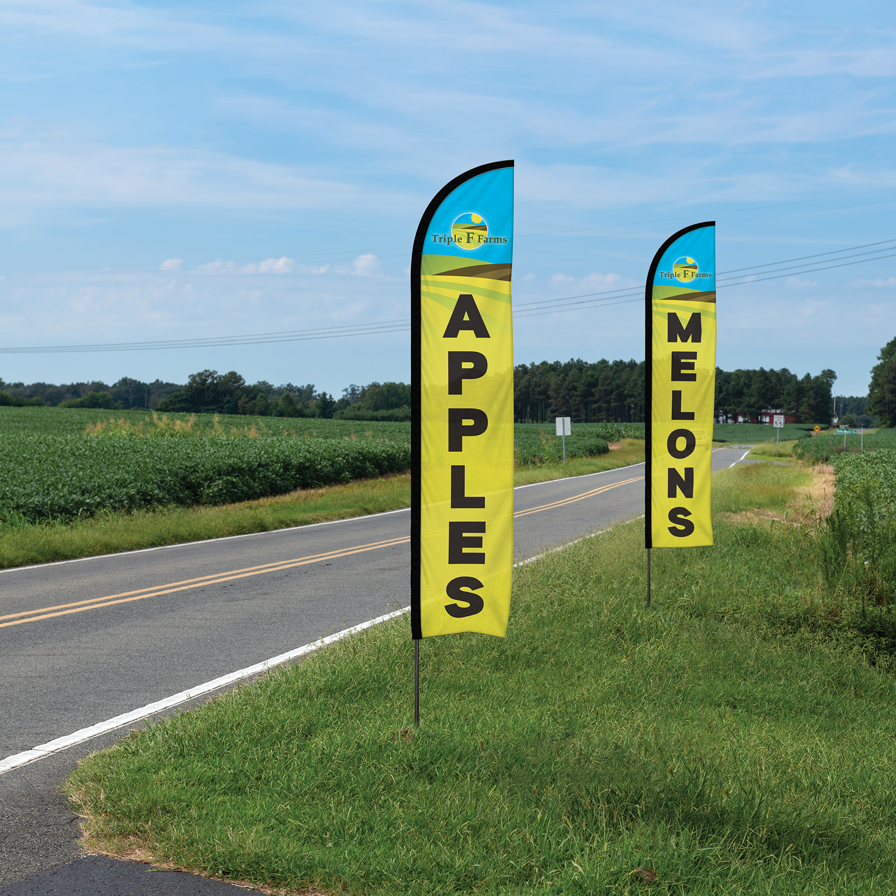 10' Single Reverse Portable Half Drop Banner w/Hardware Set 5