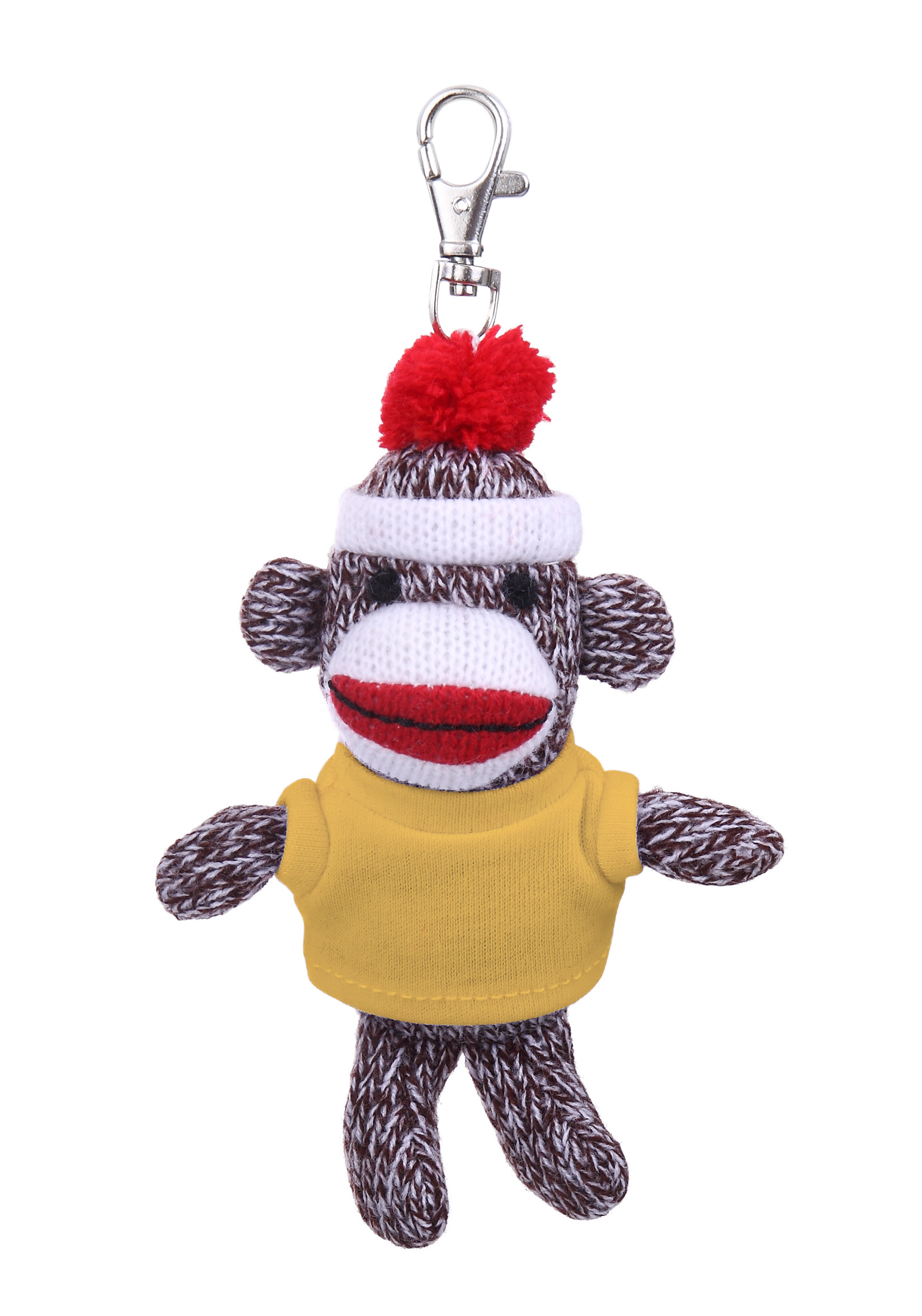 Plush Original Sock Monkey Keychain with Tee 5