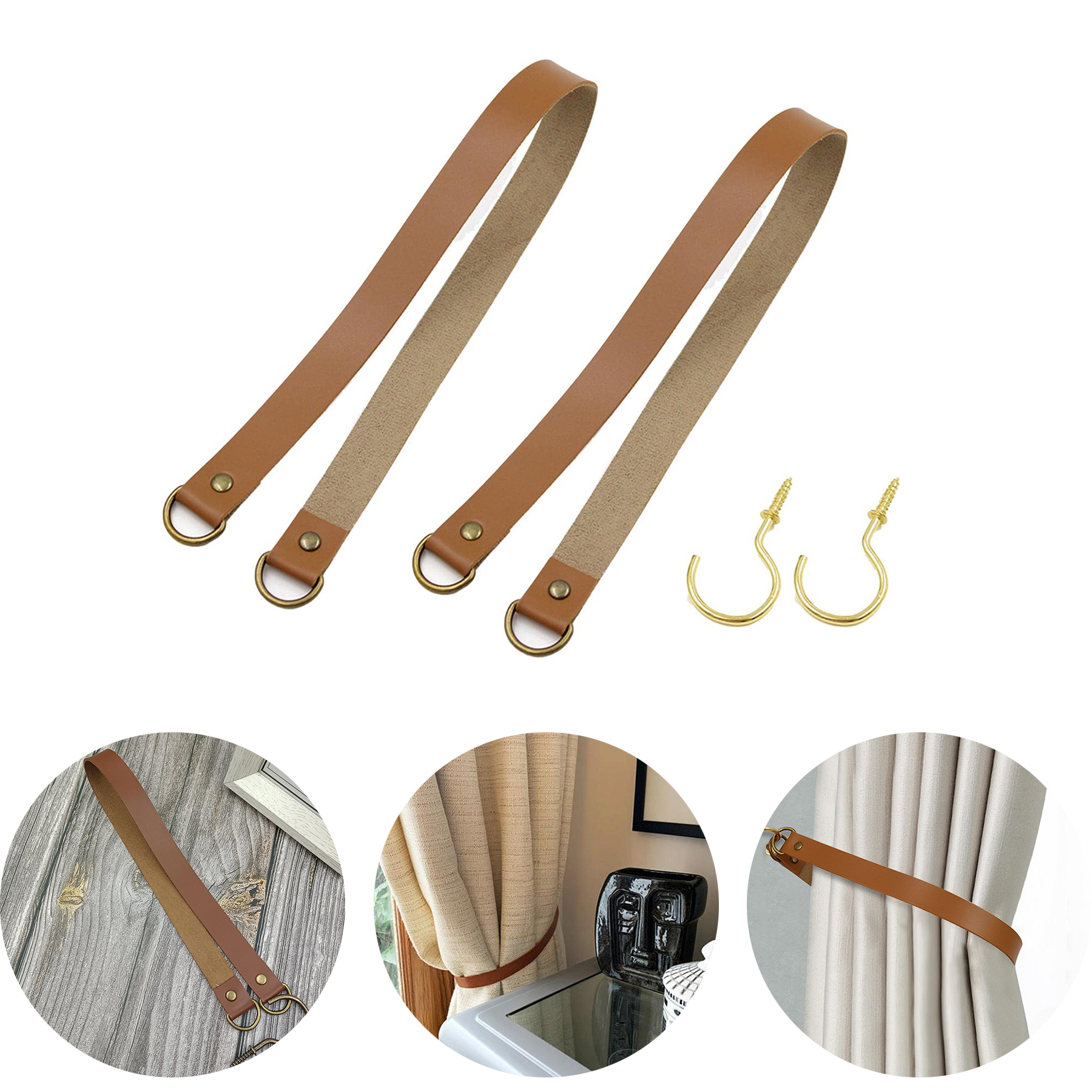 Leather Curtain Tiebacks 2