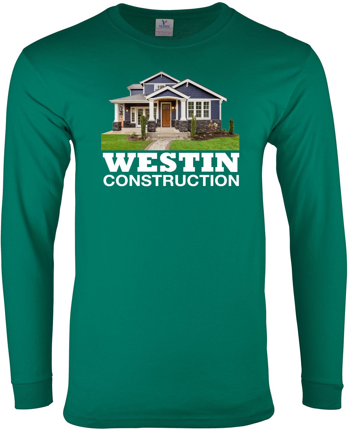 FULL COLOR MENS LONG SLEEVE 100% COTTON T-SHIRT 8