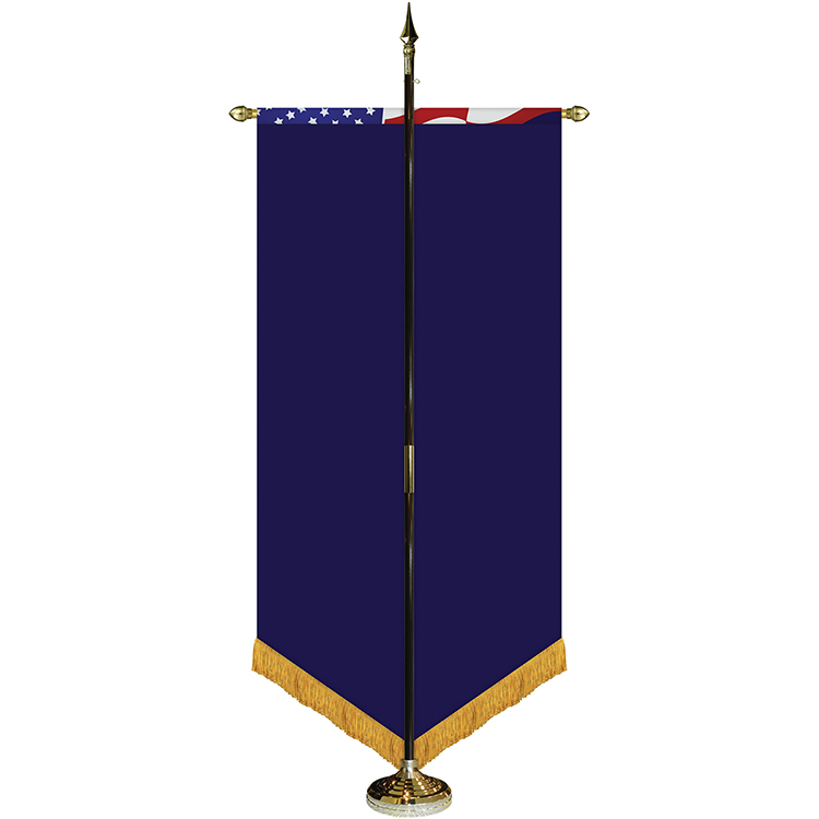 36" x 72" Premium Gonfalon 7' Kit / V-Cut / Fringe 2