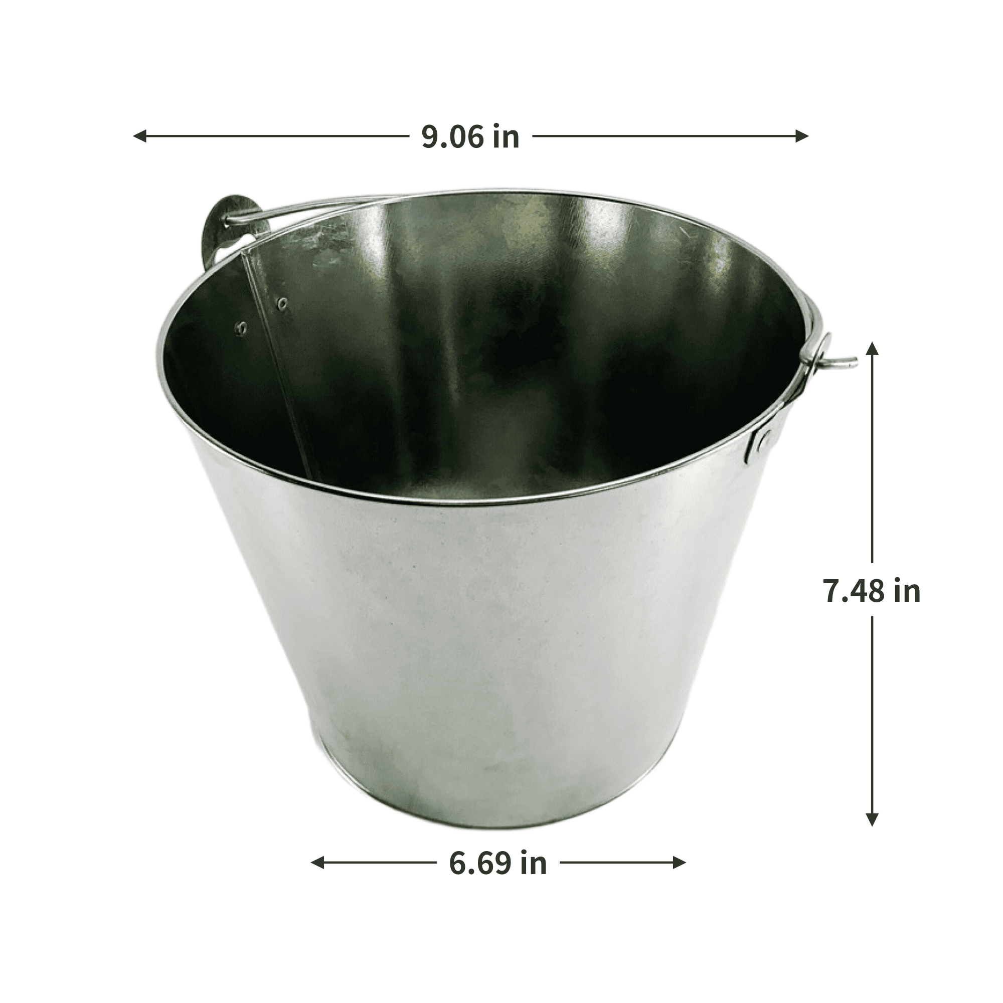 5 Liter Durable Food-Grade Galvanized Iron Ice Pail 3