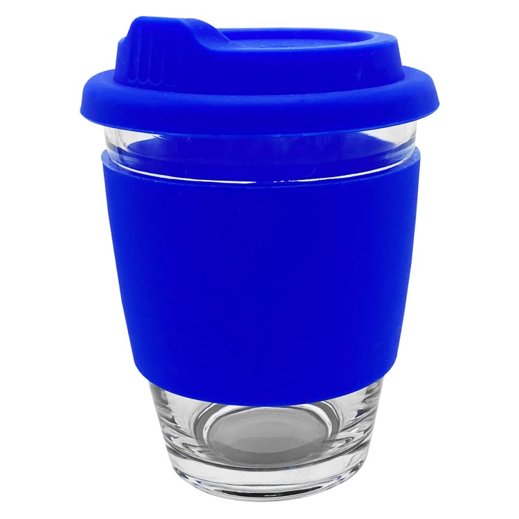 Carlo Glass Coffee Cup - Silicone Band 13