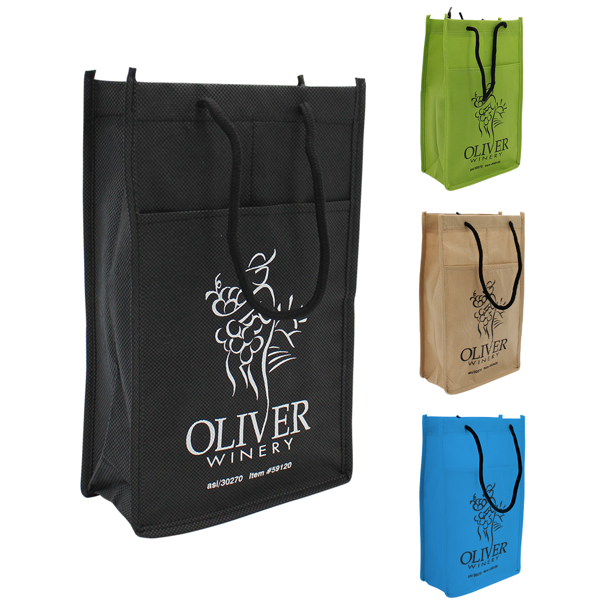 NW Double bottle Wine Bag 3