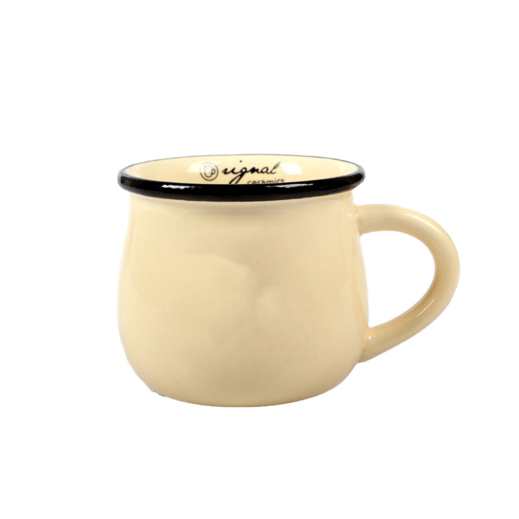 Pot Belly Ceramic Breakfast Mug 6