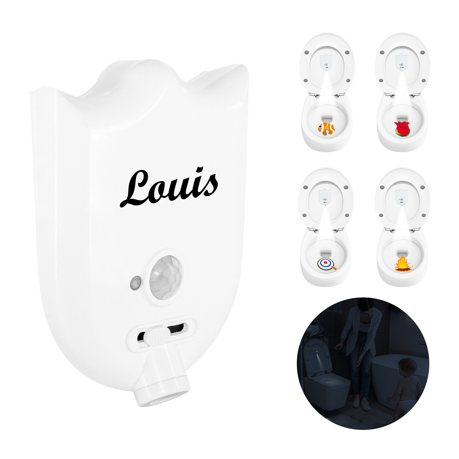 Intelligent Induction Toilet Projection Night Light 7