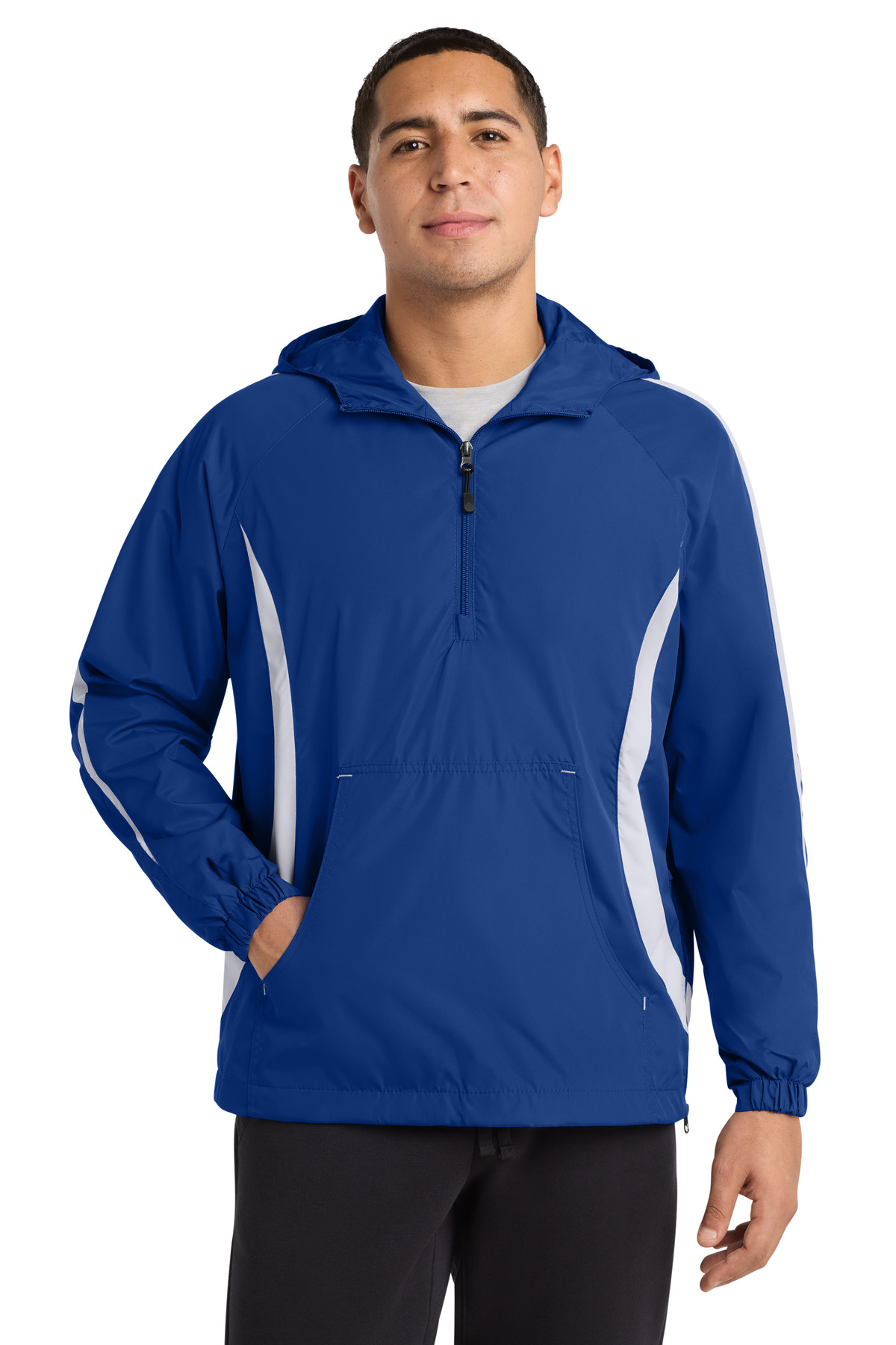 Sport-Tek Colorblock Raglan Anorak. JST63 24