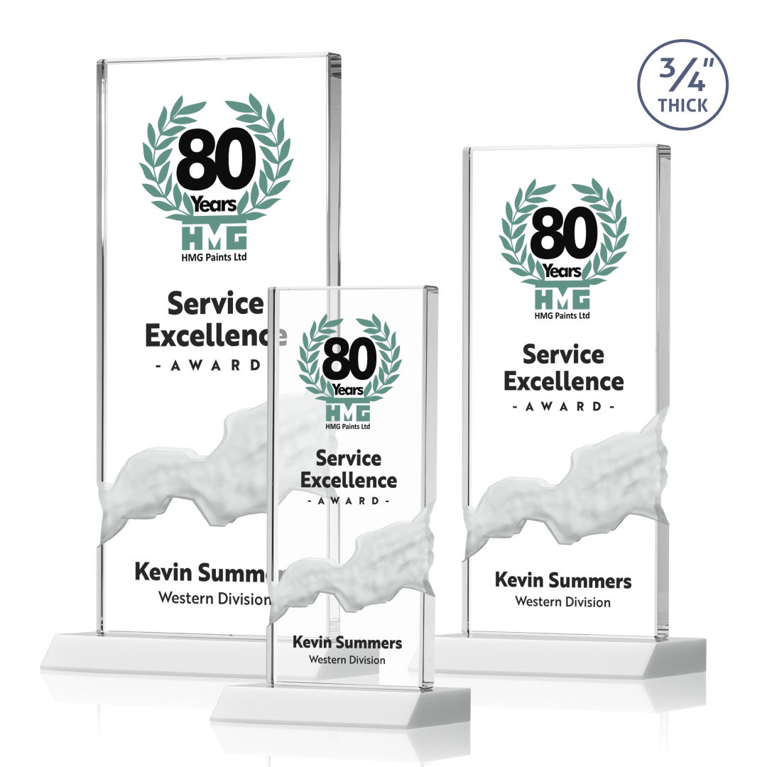 Poole VividPrint™ Award - White 9