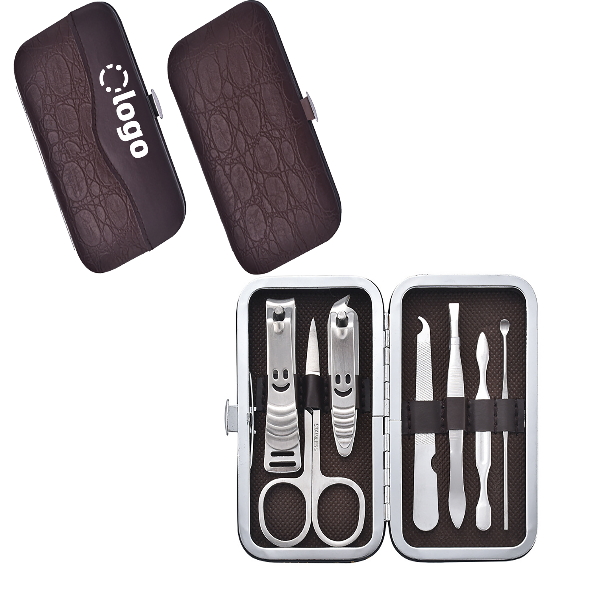 Stainless Steel Nail Clippers Set Of 7 Pieces