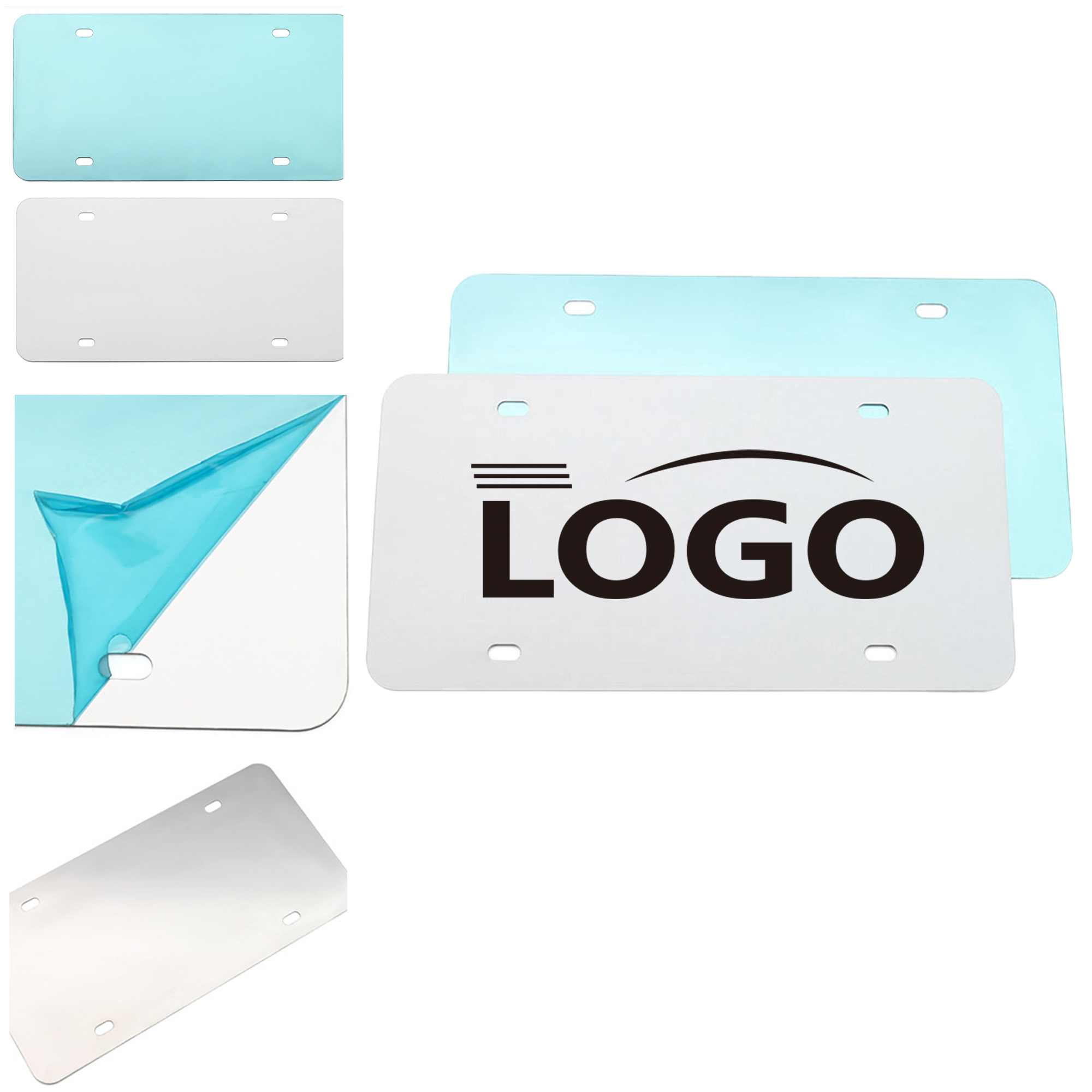 Blank Aluminum DIY License Plate 4