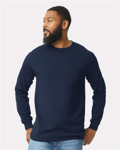 Unisex Ultra Cotton® Long Sleeve Pocket T-Shirt - 2410 1