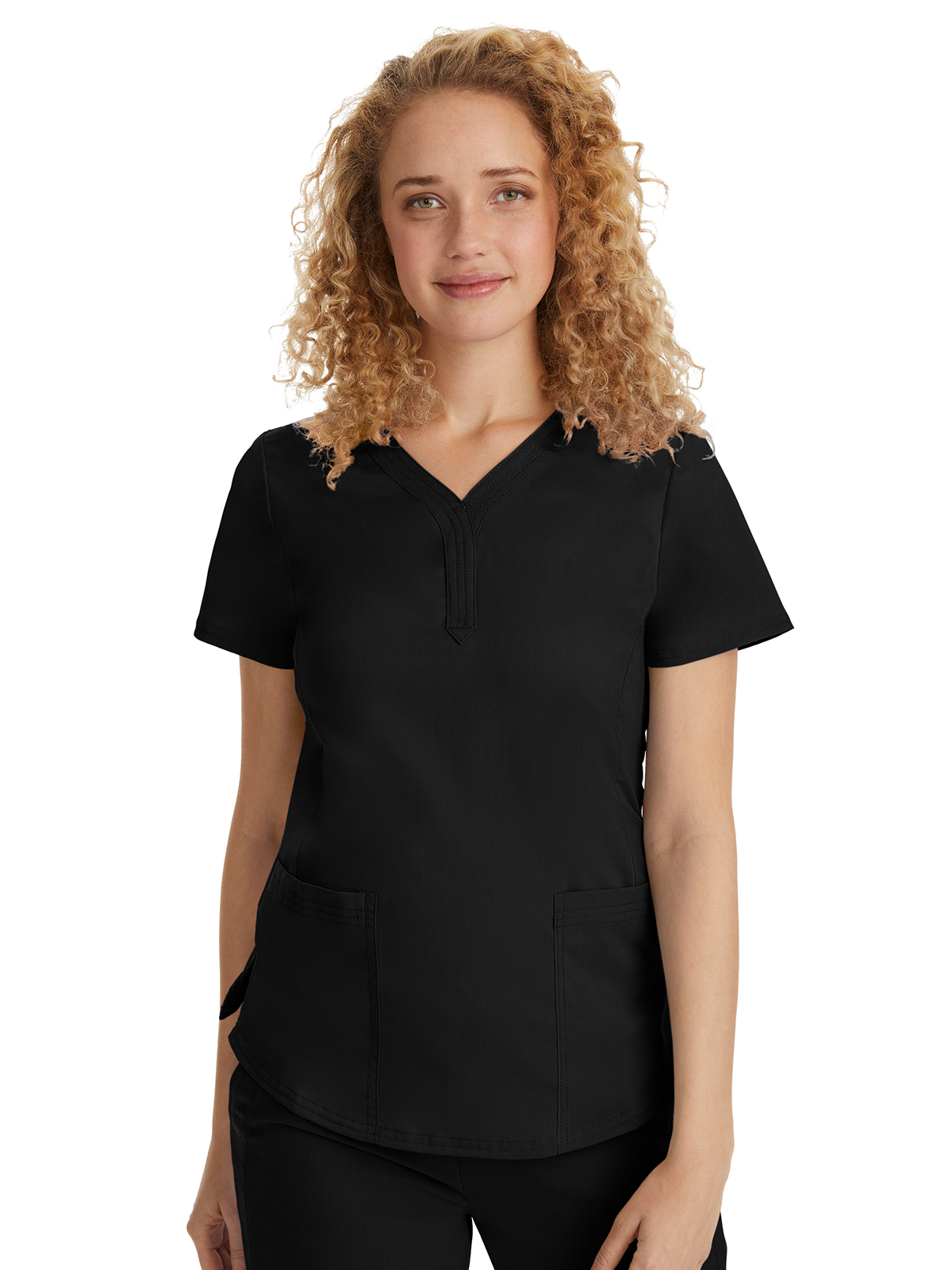 Healing Hands - HH Purple Label - Women's 2-Pocket Jane Triple-Needle Stitching Top 1