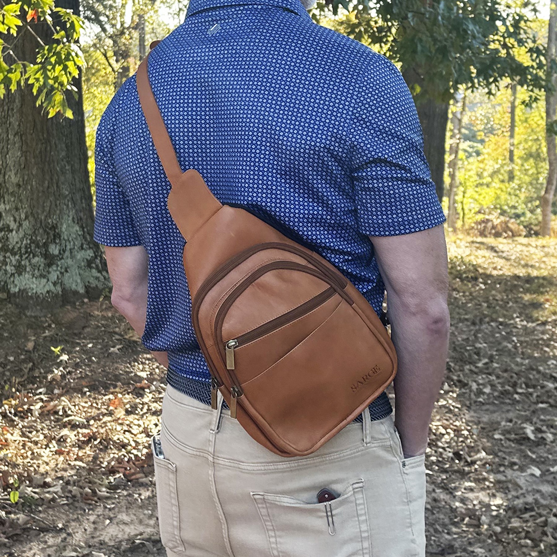 Dorian - Leather Crossbody Sling Bag 3