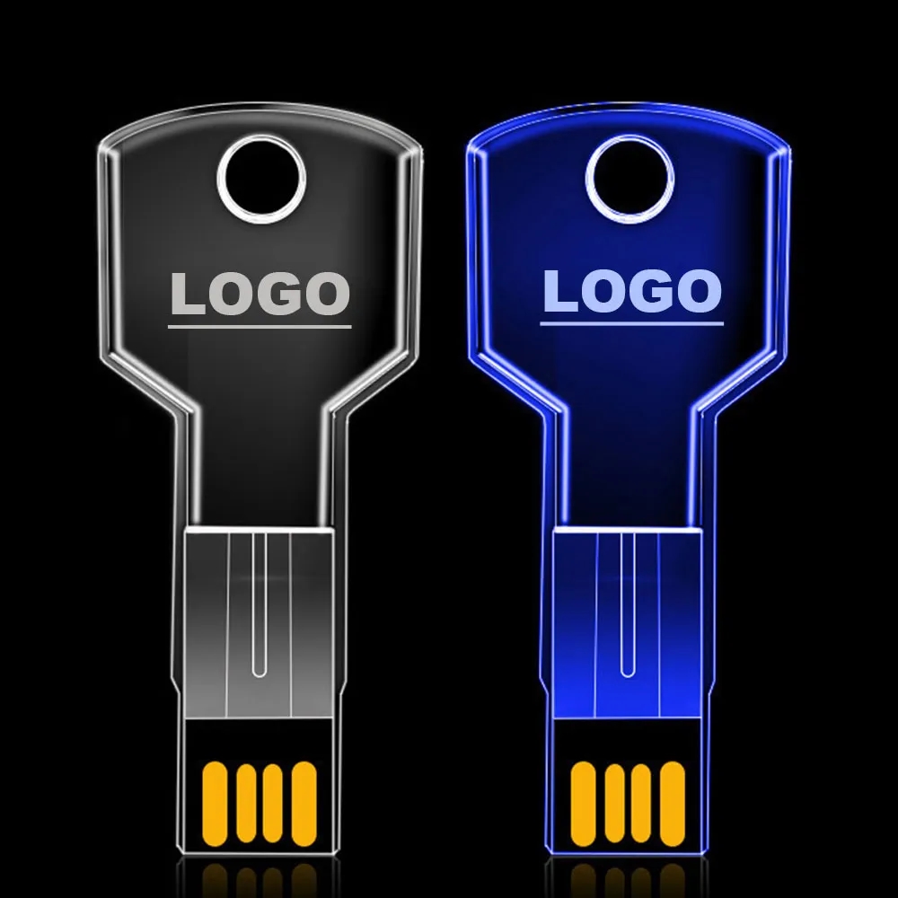 Crystal Key Shaped USB Pen Drive 2