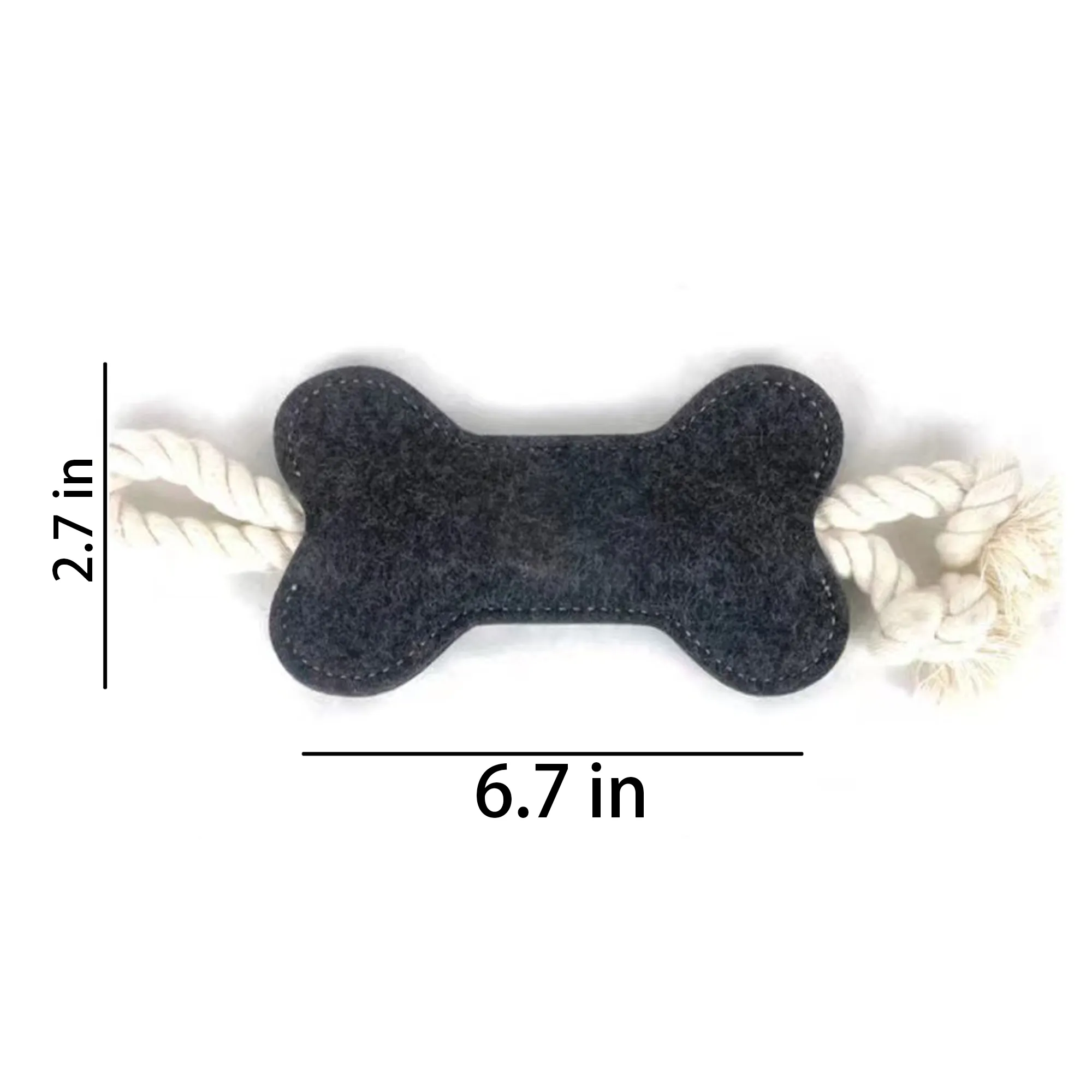 MOQ 50 Bone Shape Dog Chew Toy Rope Tug Pet 3