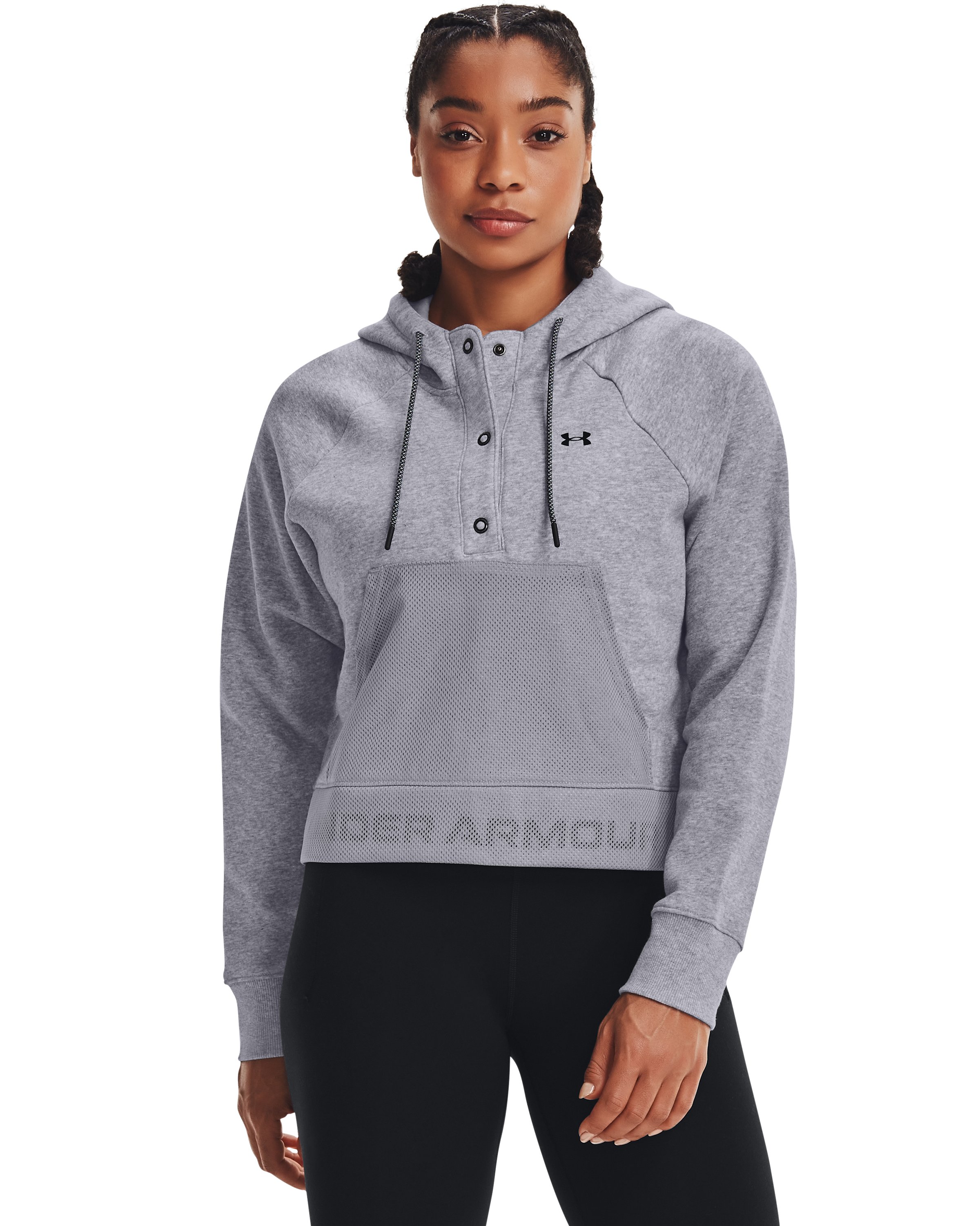 Women's UA Rival Fleece Mesh Hoodie  3