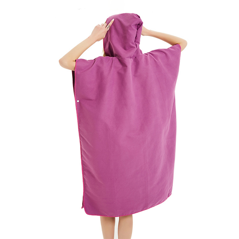 Microfiber Beach Changing Towel Robe w/Hood 13