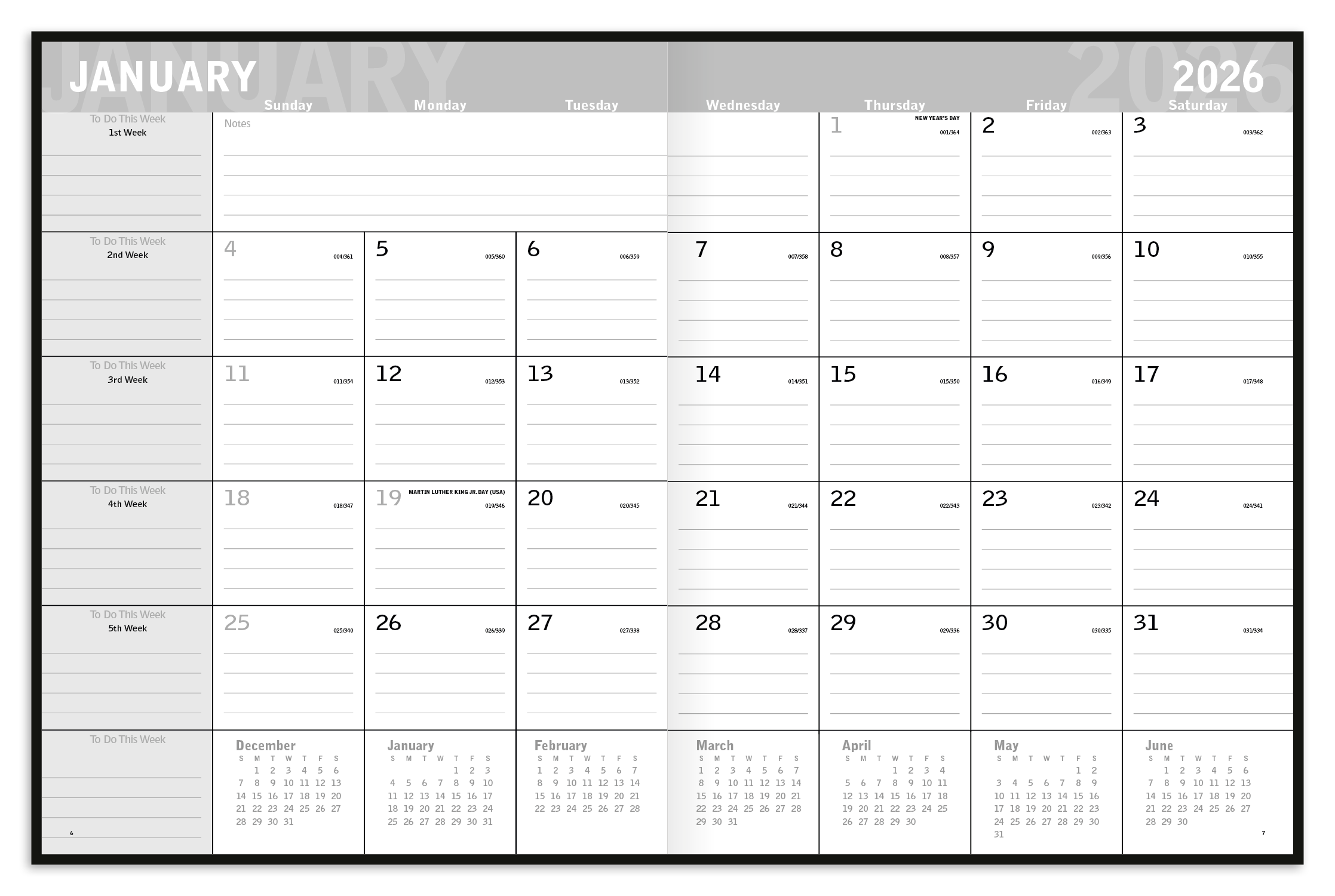 Triumph® Calendars Classic Monthly Planner 14