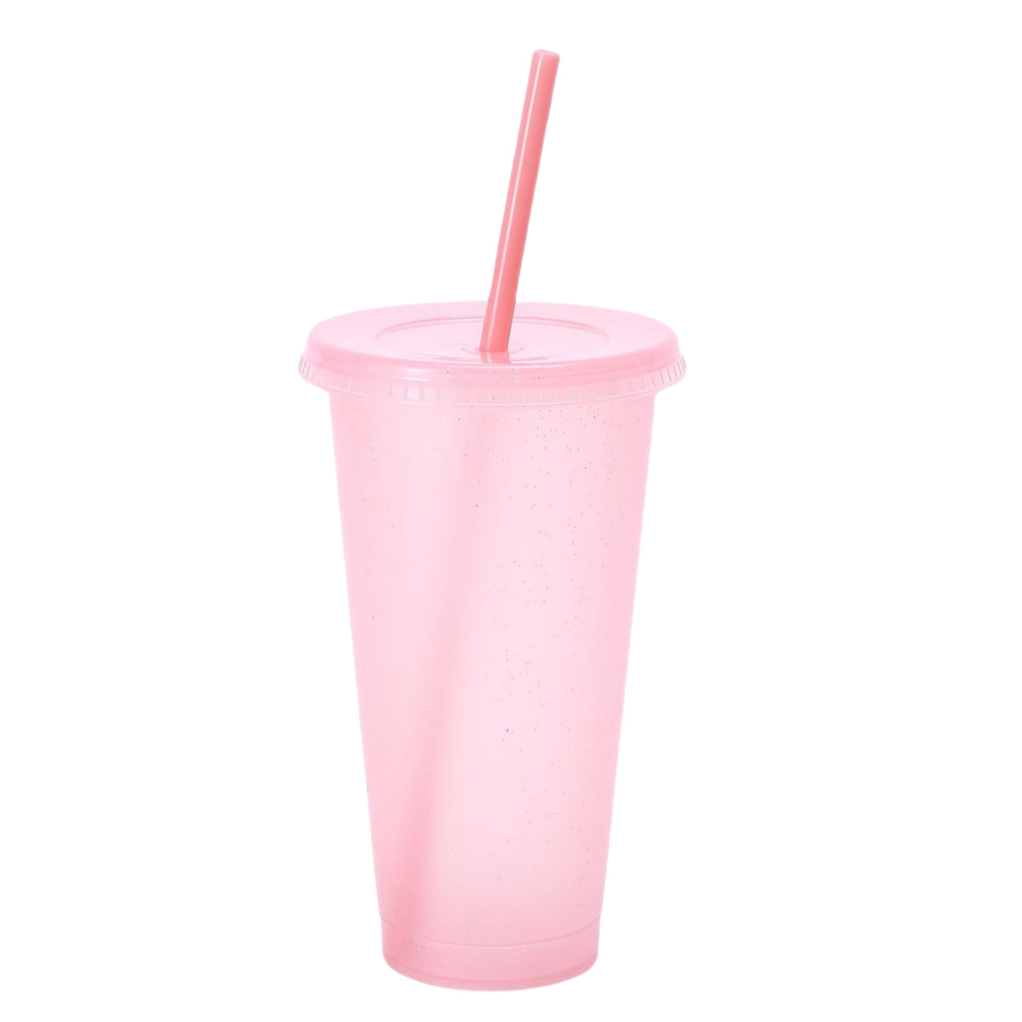 Double Wall Cute Glitter Straw Cup 1