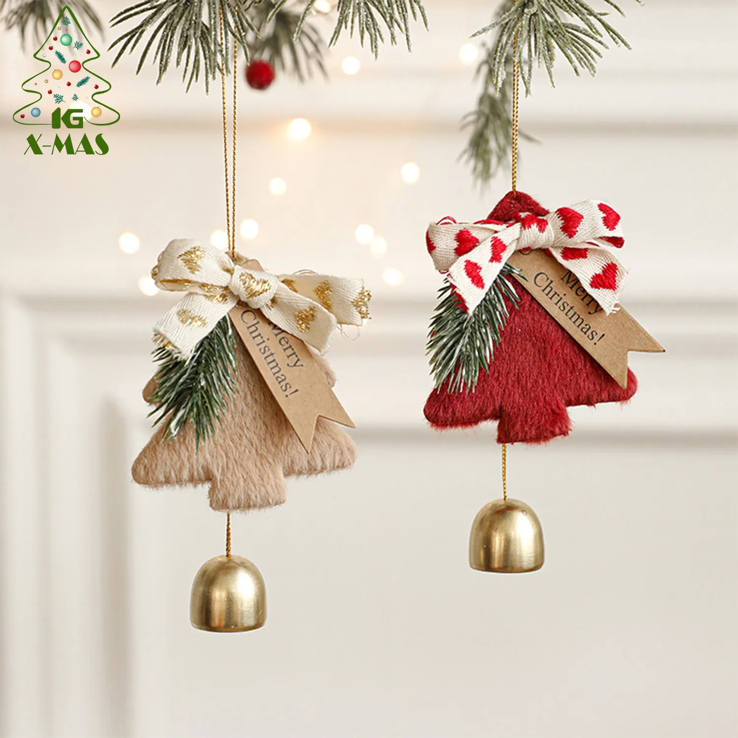 Christmas Theme Bell Ornaments 2