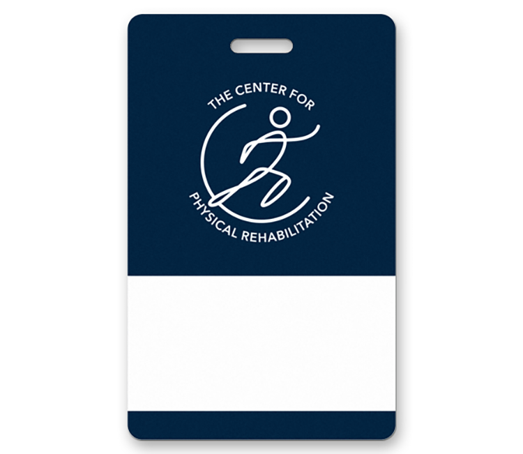 The Atlas full color name badge 2 1/8"x3 3/8" 2