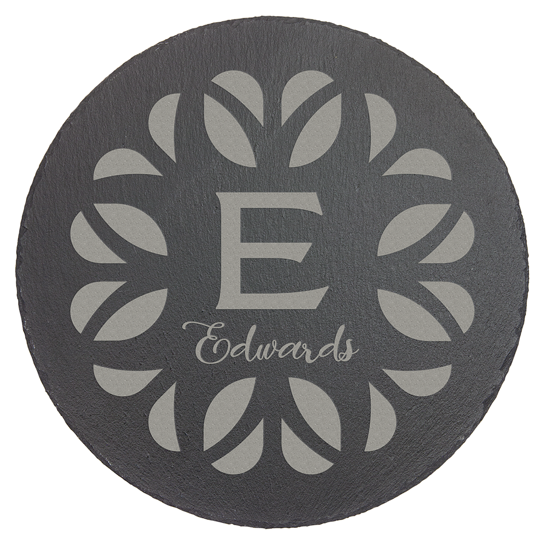 11" Round Slate Decor with Foam Pads 3