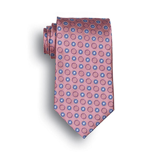 Pink Ellison Bay Woven Polyester Tie 2