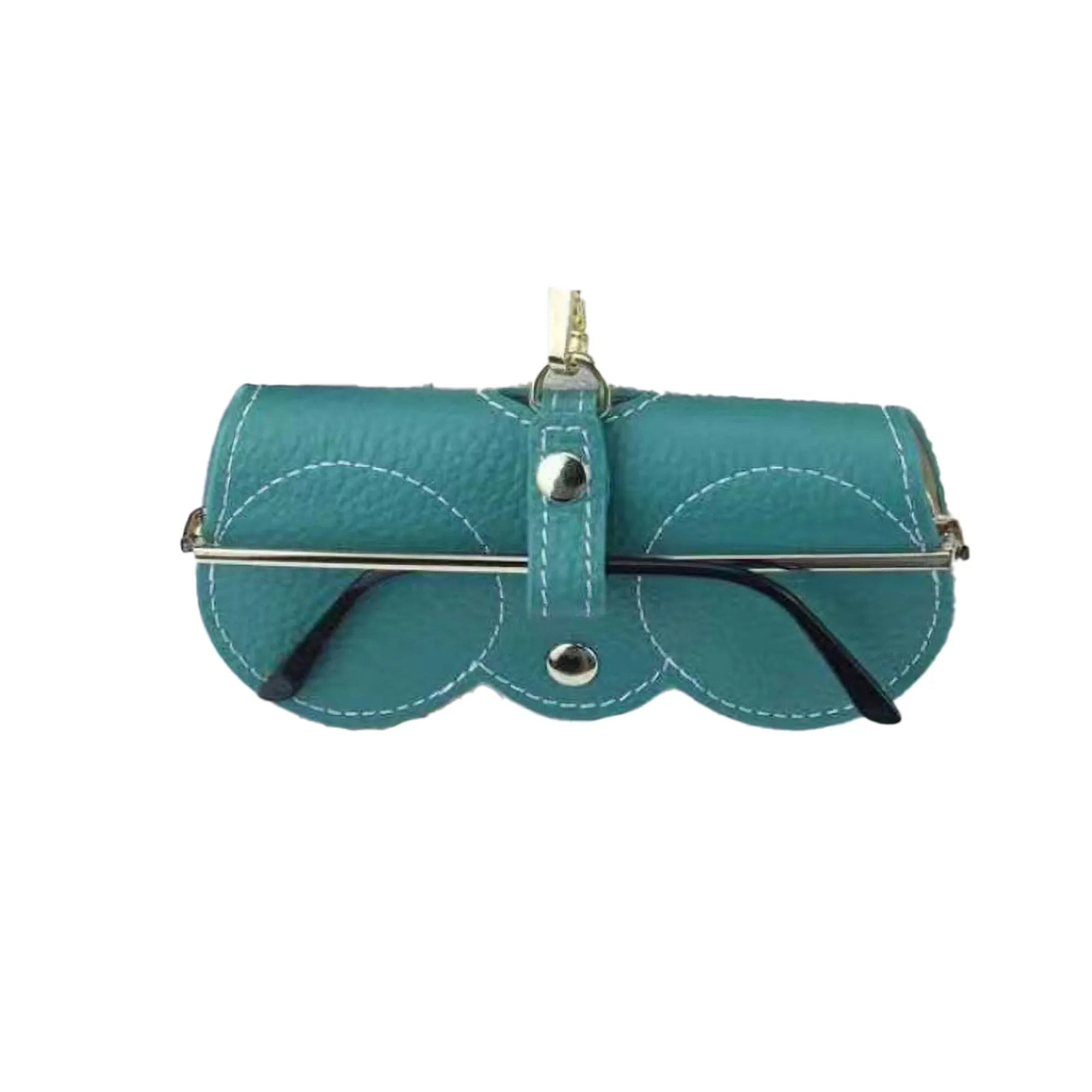 Fashionable Soft Leather Sunglasses Case Portable Pouch Clip 10