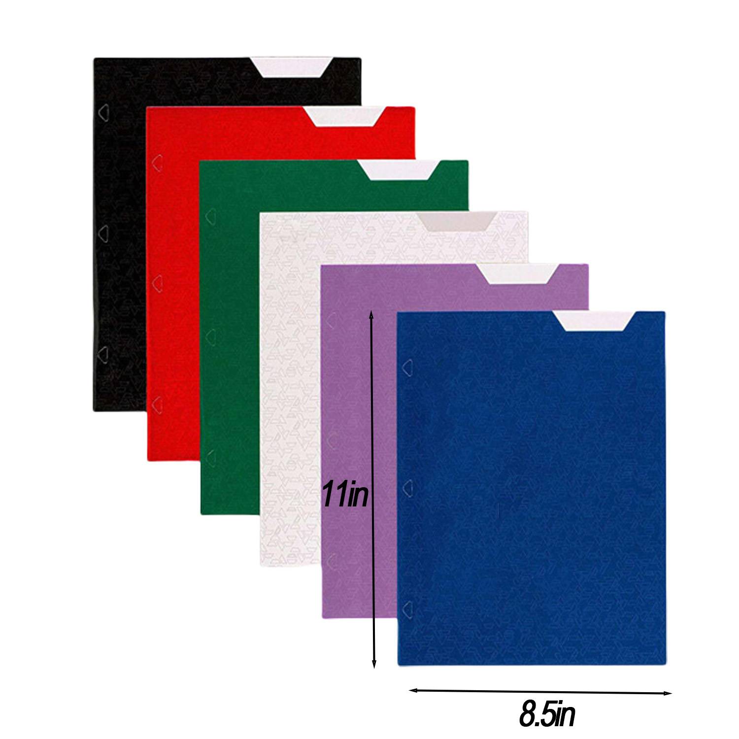 6 Pack A4 3 Ring Binders w/ Labels 3