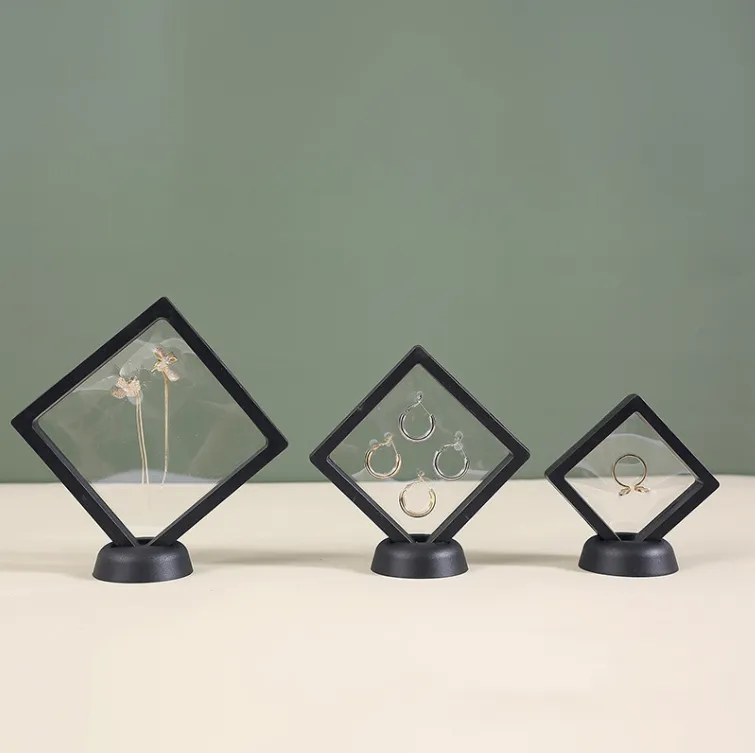 3D Floating Frame Shadow Jewelry Box Display Case 2