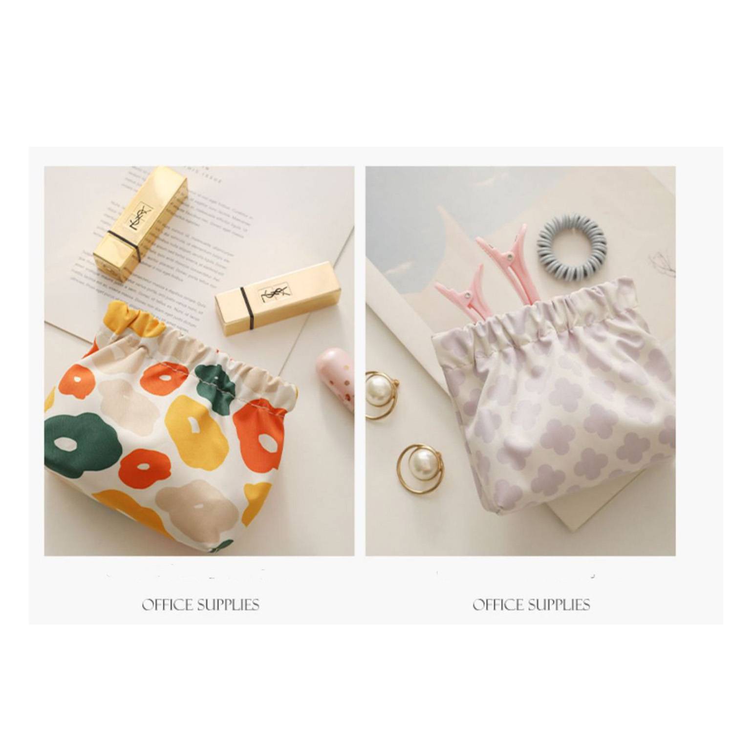 Portable Oxford Cosmetic Pouch for Travel Makeup Bag 16