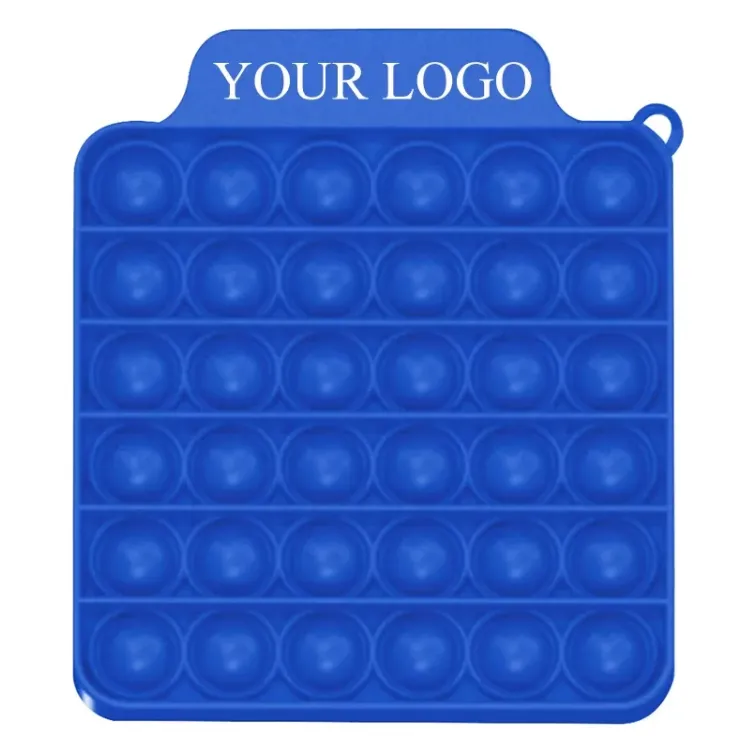 Square Bubble Fidget Sensory Toy With Carabiner 5