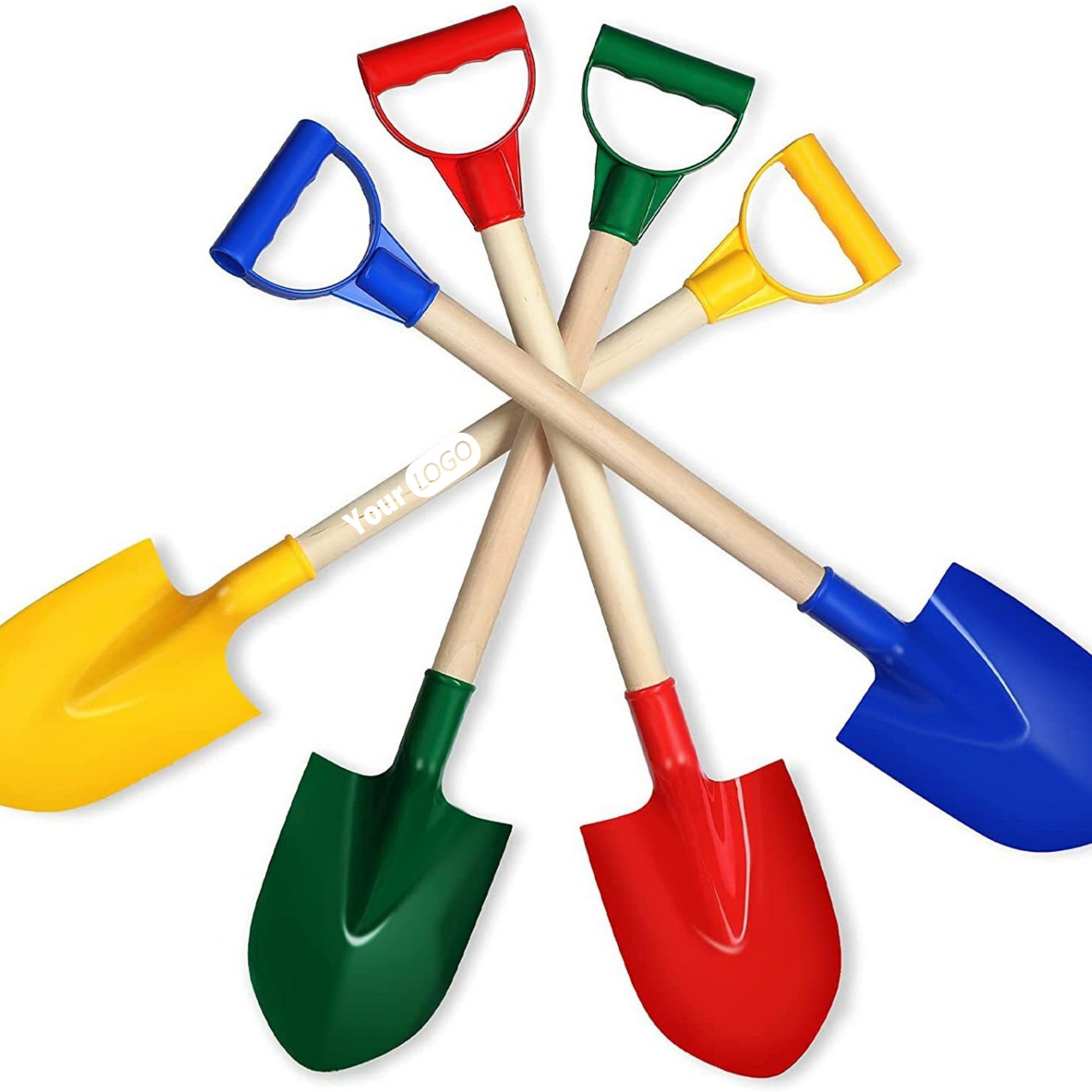 Wooden Sand Shovels With Plastic Spade For Child 2