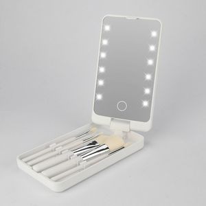 Led Makeup Brush Box Mirror 3