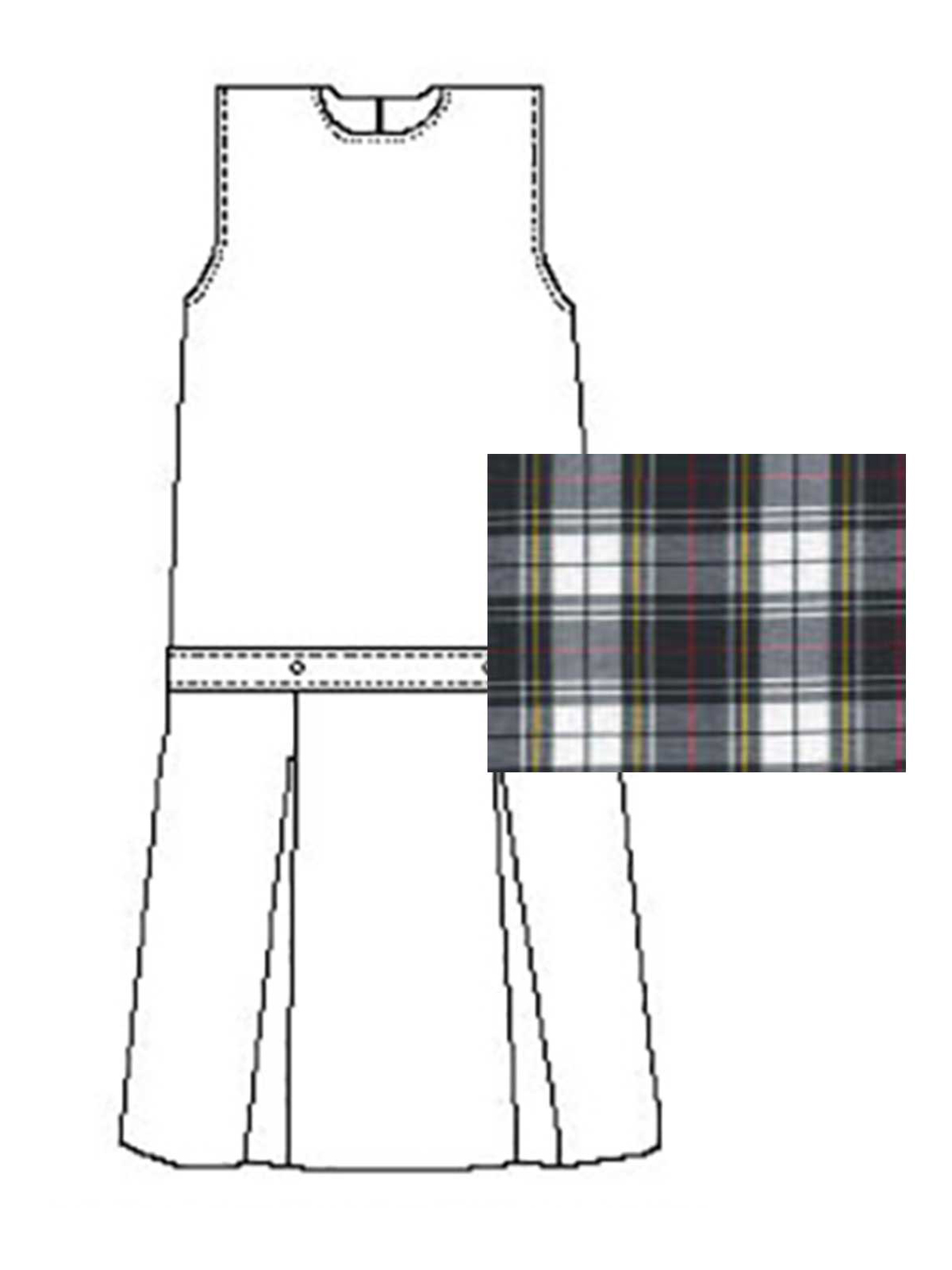 A+ Uniforms - Girls' Polyester Plaid Jumper 3