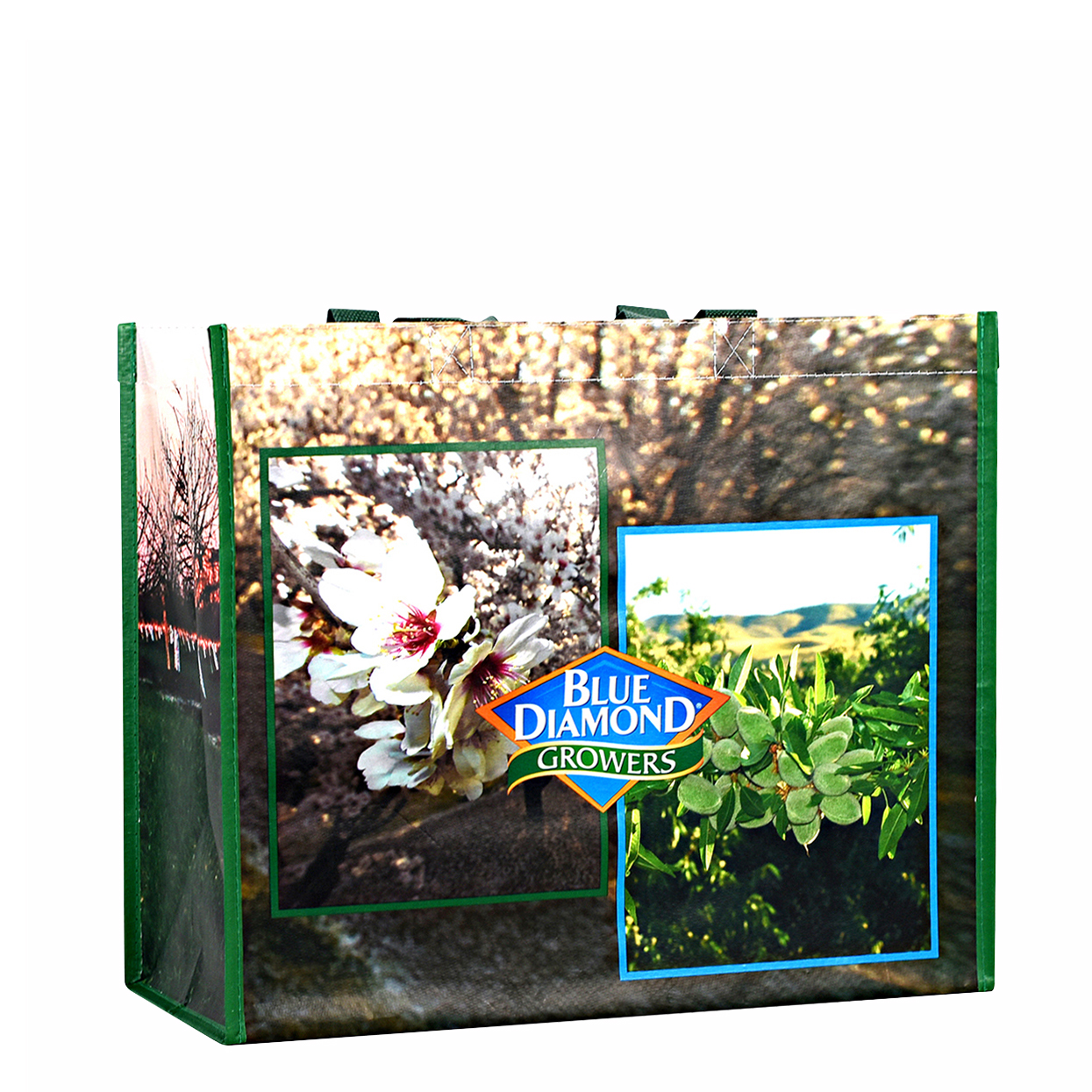 Custom Full-Color Laminated Woven Promotional Tote Bag 15"x13"x8" 1