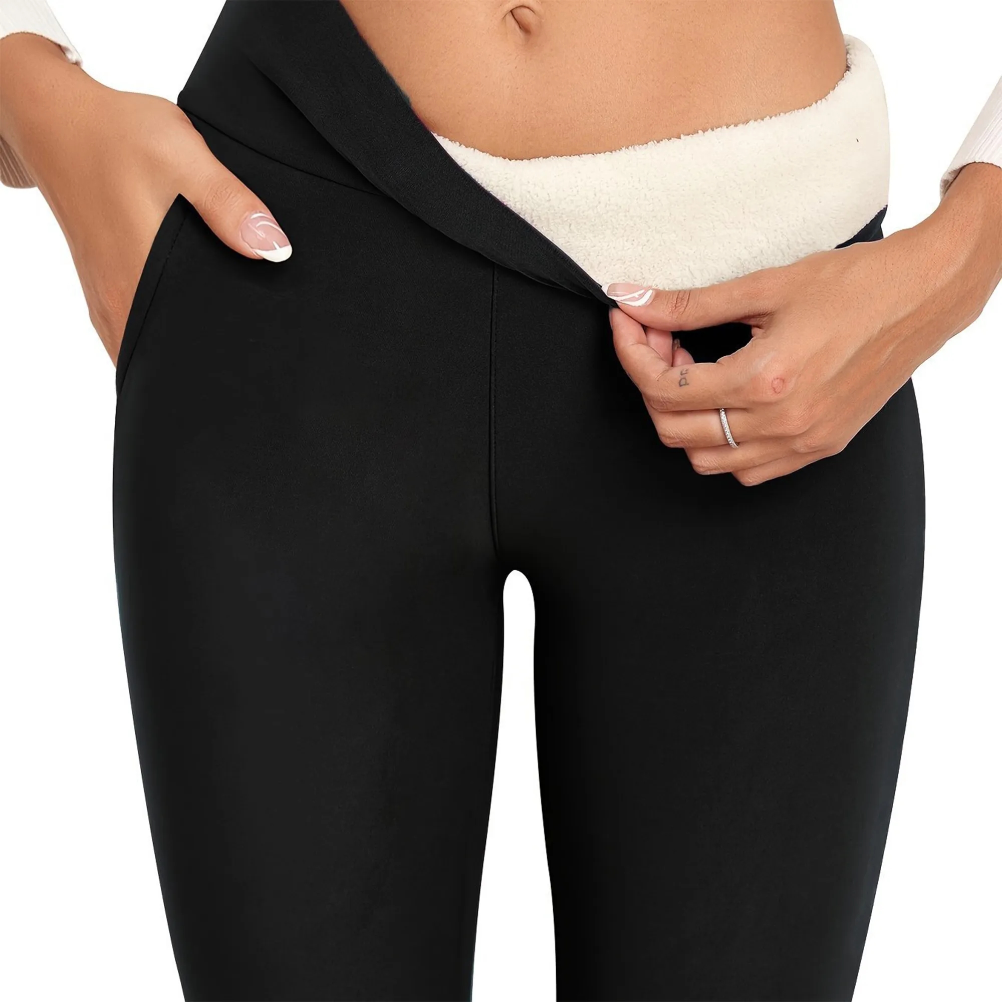 Women's Fleece Lined Thermal Leggings With Stretch 7