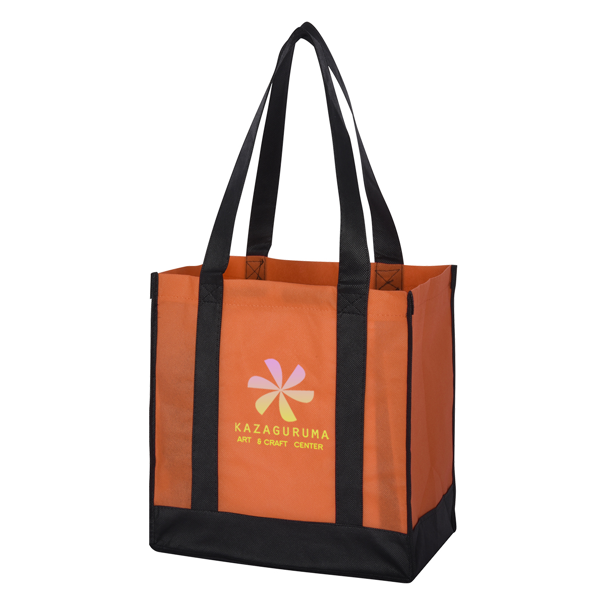 Non-Woven Two-Tone Shopper Tote Bag 16