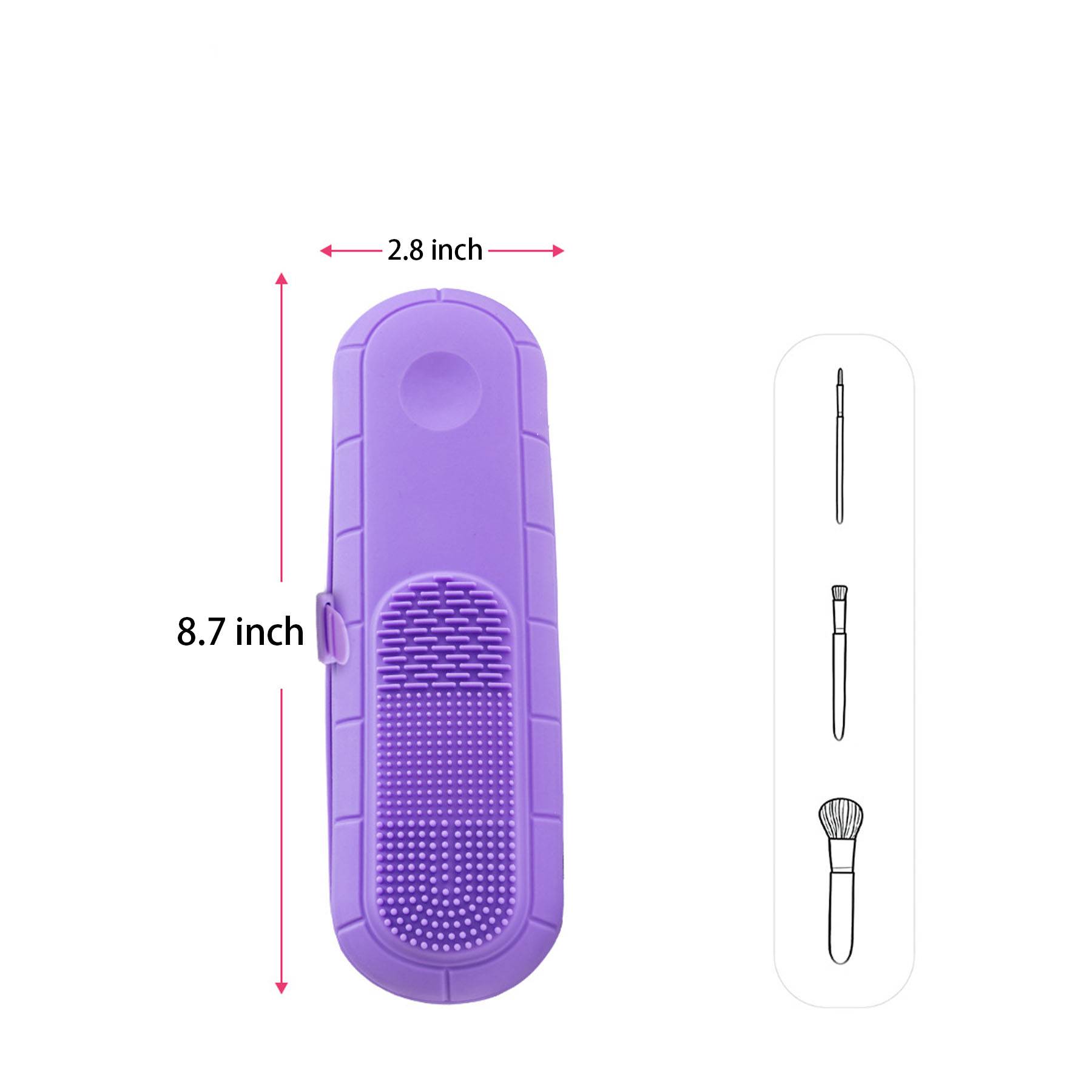 Multi functional silicone beauty brush storage bag 6