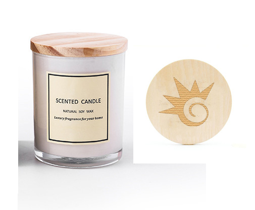 Soy Wax Candle with Bamboo Lid 3 oz 5