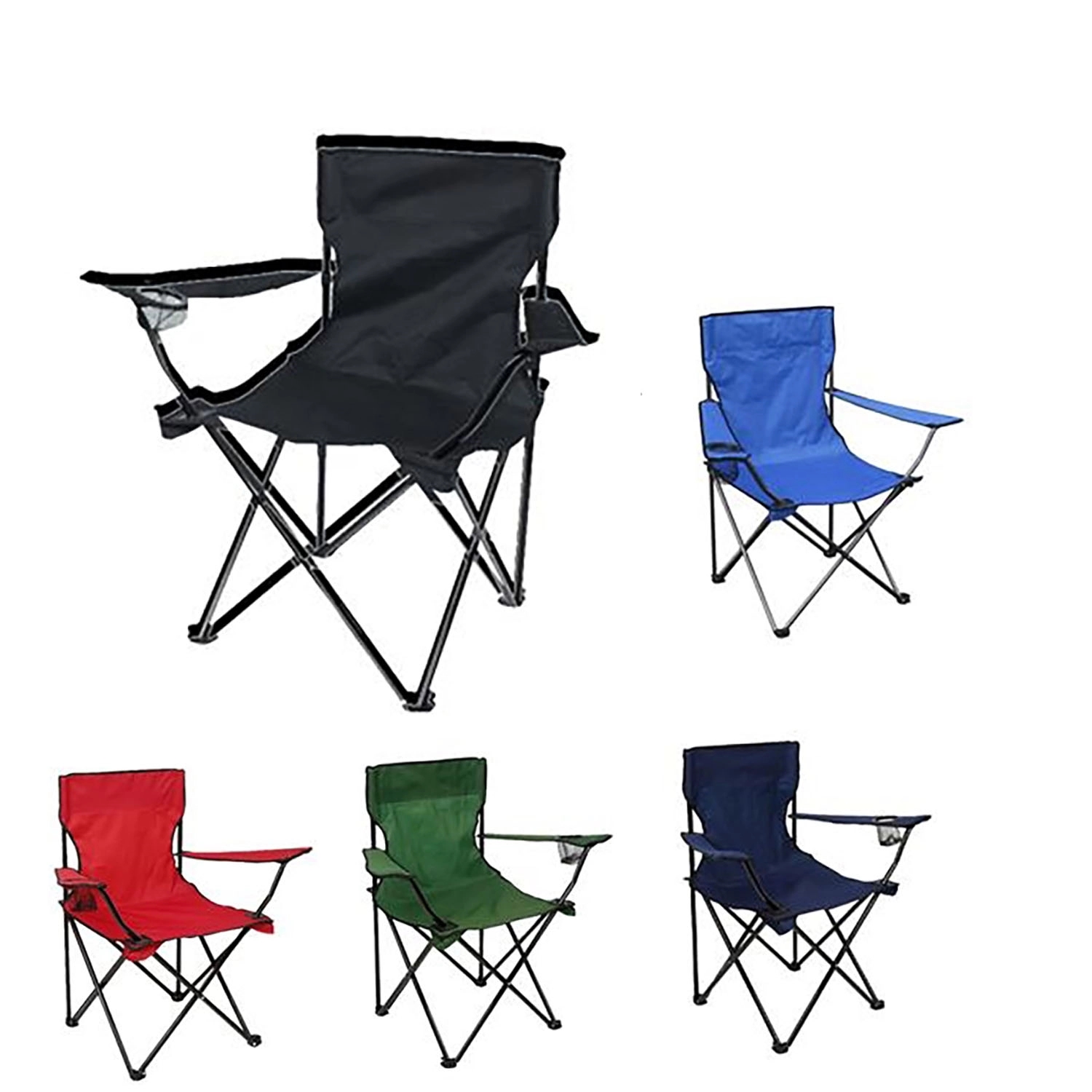Outdoor Beach Folding Chairs With Mesh Cup Holders 11