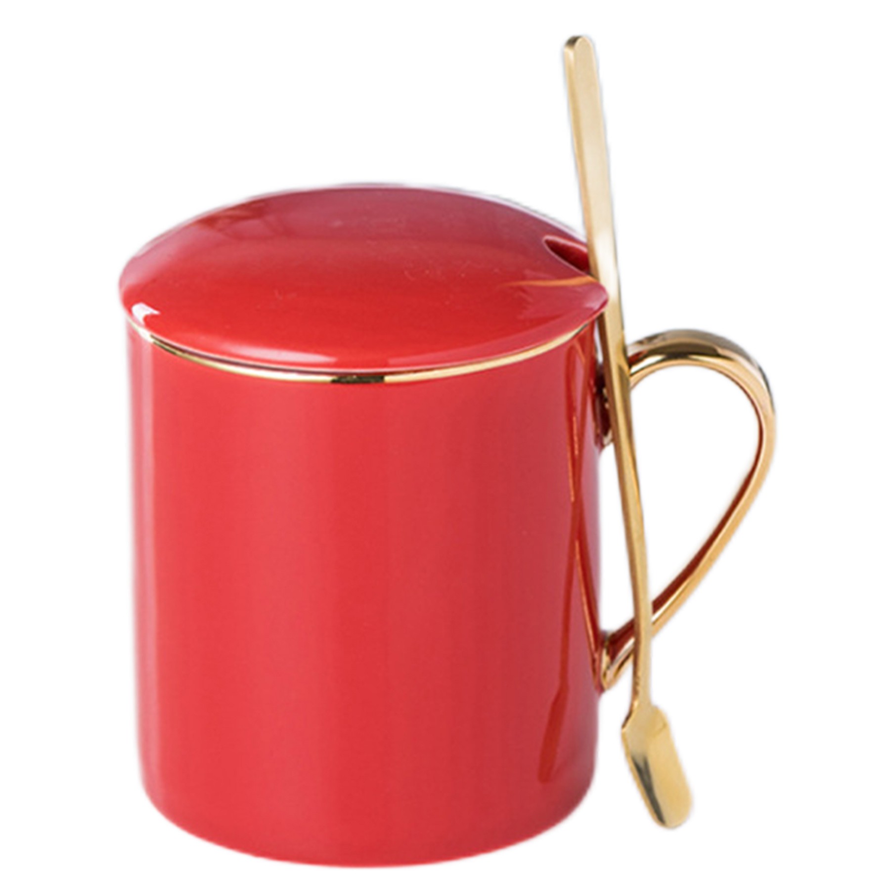 12Oz Gold Handle Ceramic Mug 5
