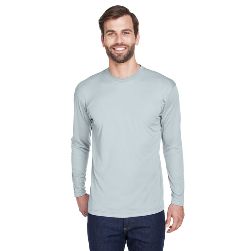 UltraClub Adult Cool & Dry Sport Long-Sleeve Performance Interlock T-Shirt 25