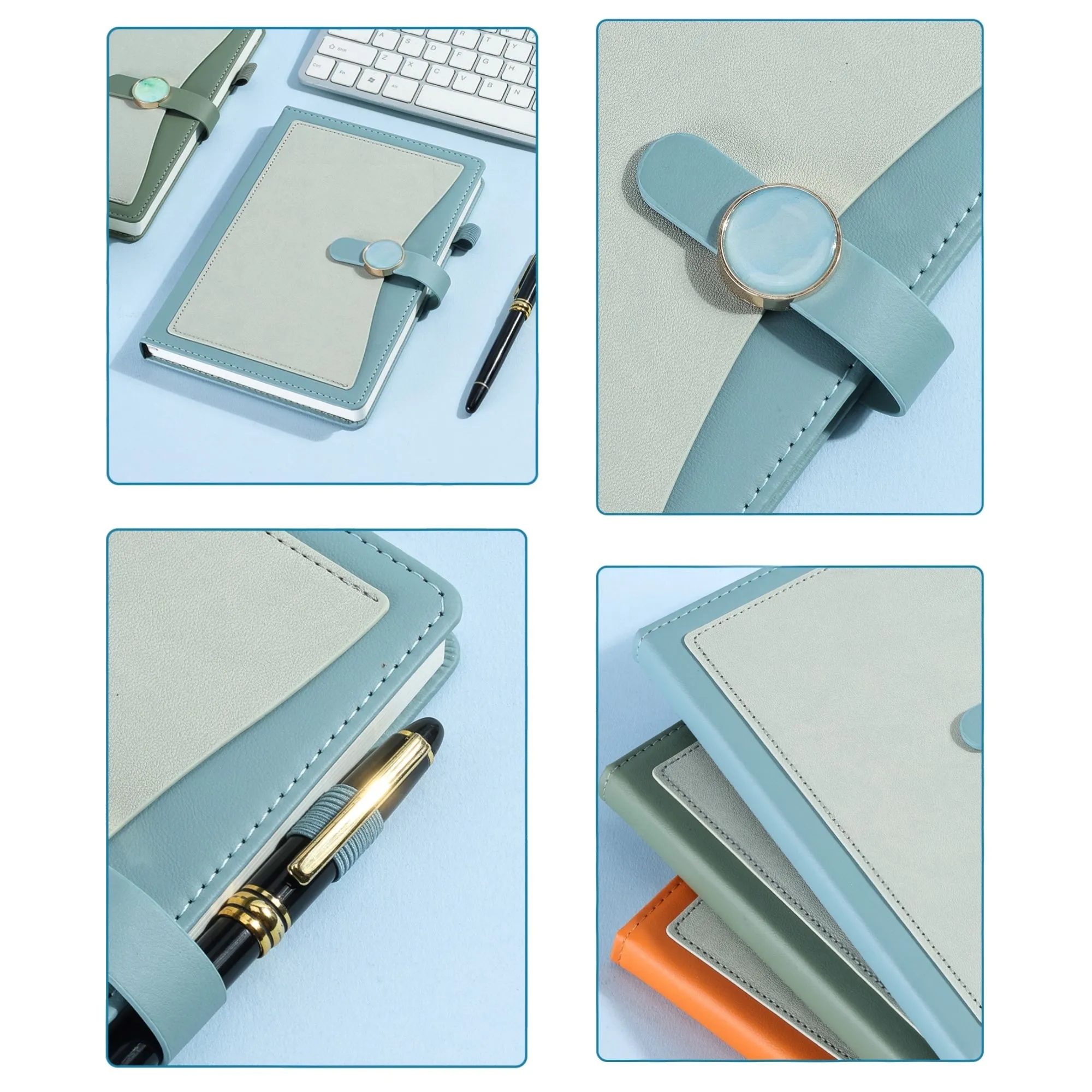 A5 Magnetic Buckle Business Notebook With Pocket 2