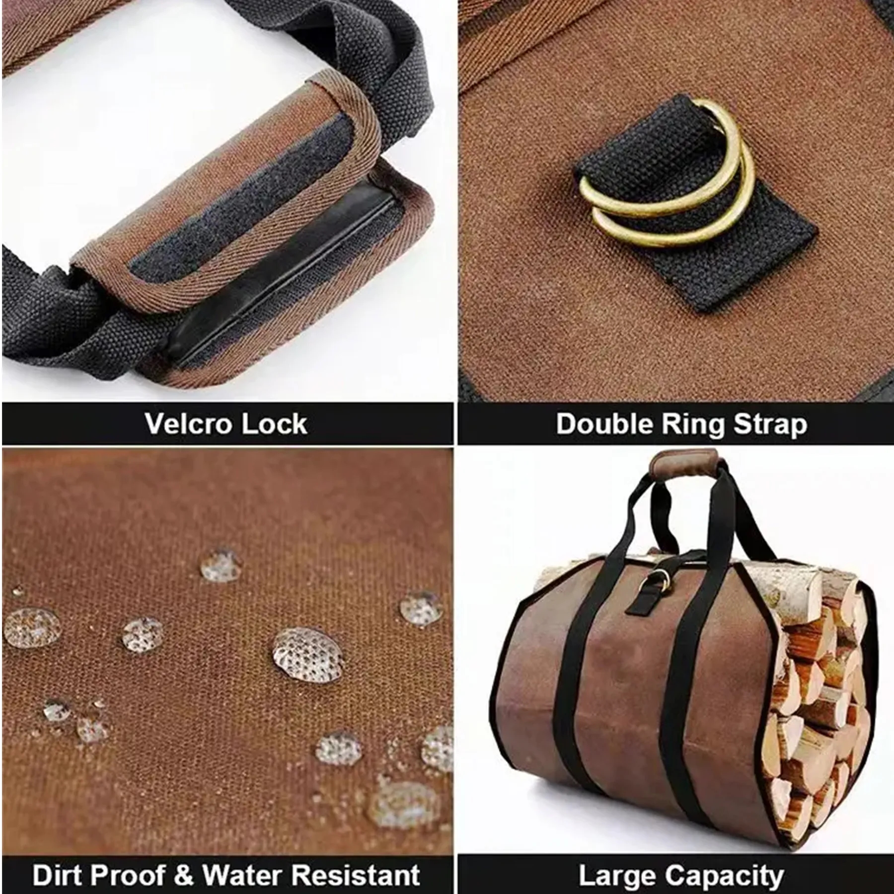 Durable Multi-Functional Firewood Storage Bag 4