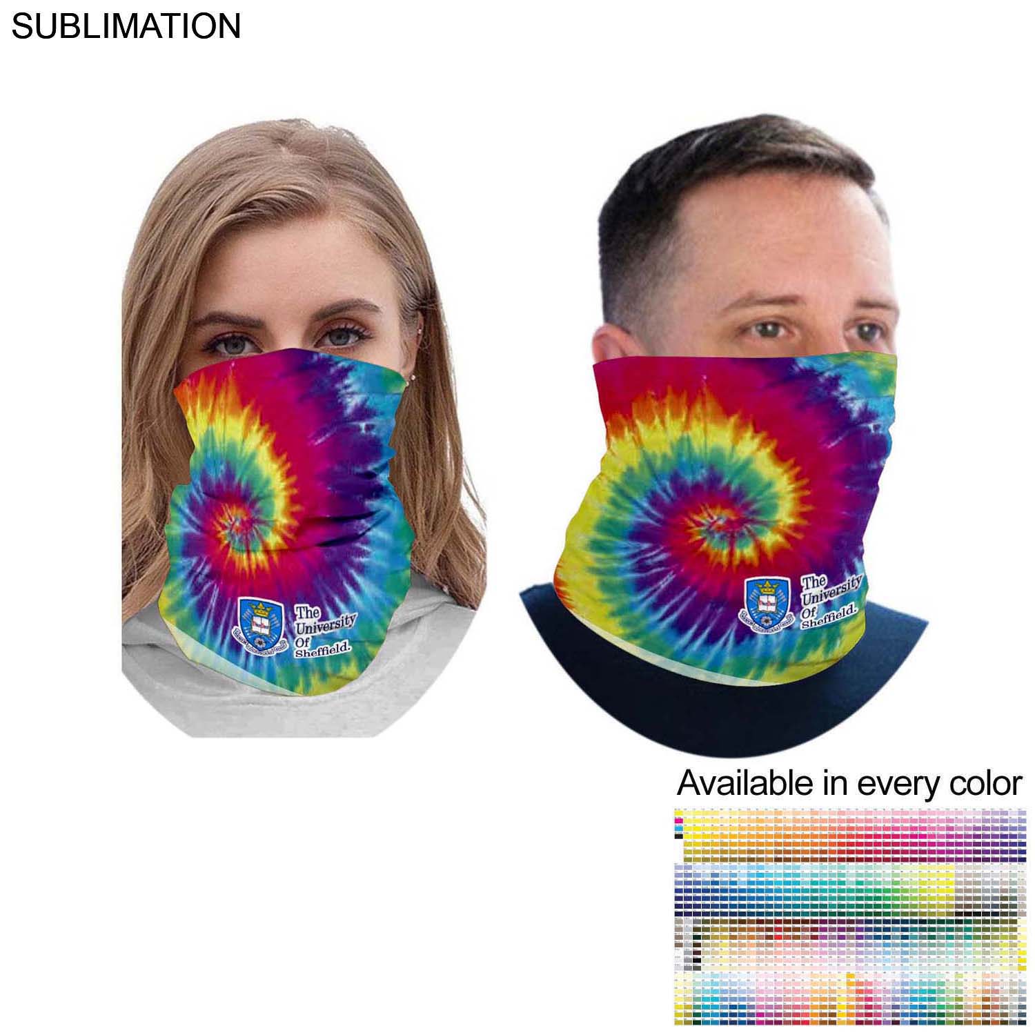 Sublimated BEST VALUE lightweight Seamless Neck Gaiter (In stock, Fast production) 7