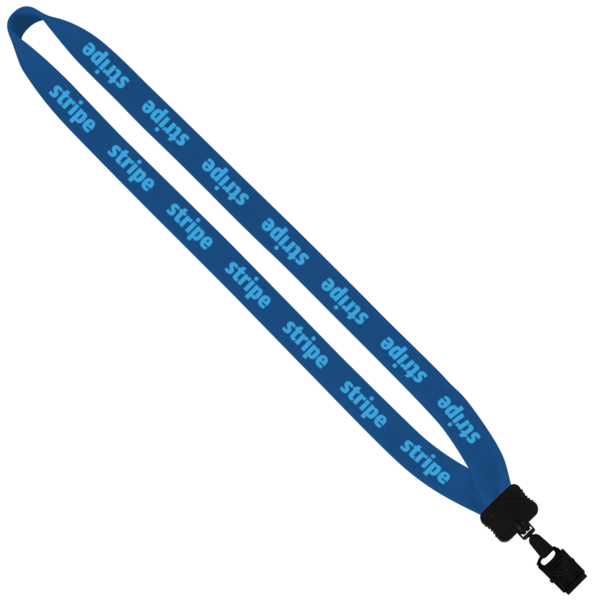 3/4" Cotton Lanyard with Plastic Clamshell & O-Ring 54