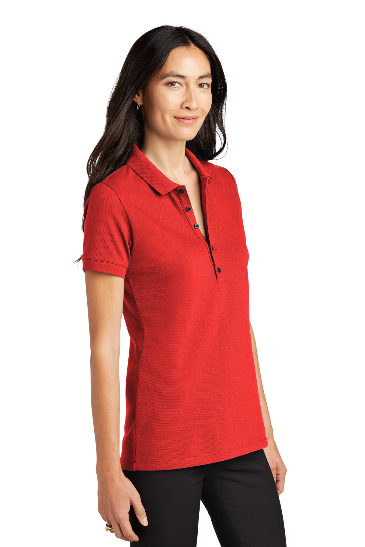 Mercer+Mettle Women's Stretch Heavyweight Pique Polo MM1001 7