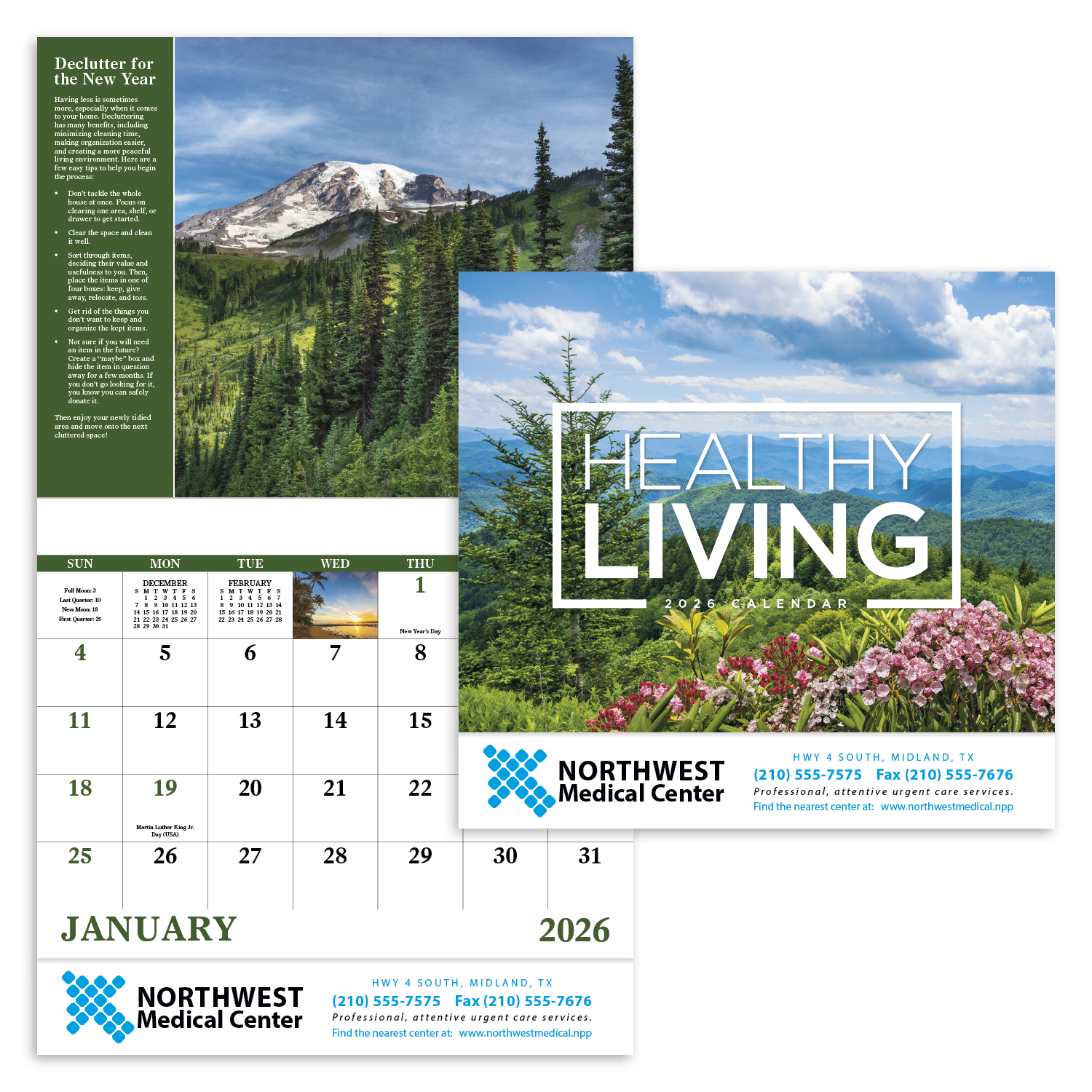 Good Value™ Healthy Living - Stapled Calendar 12
